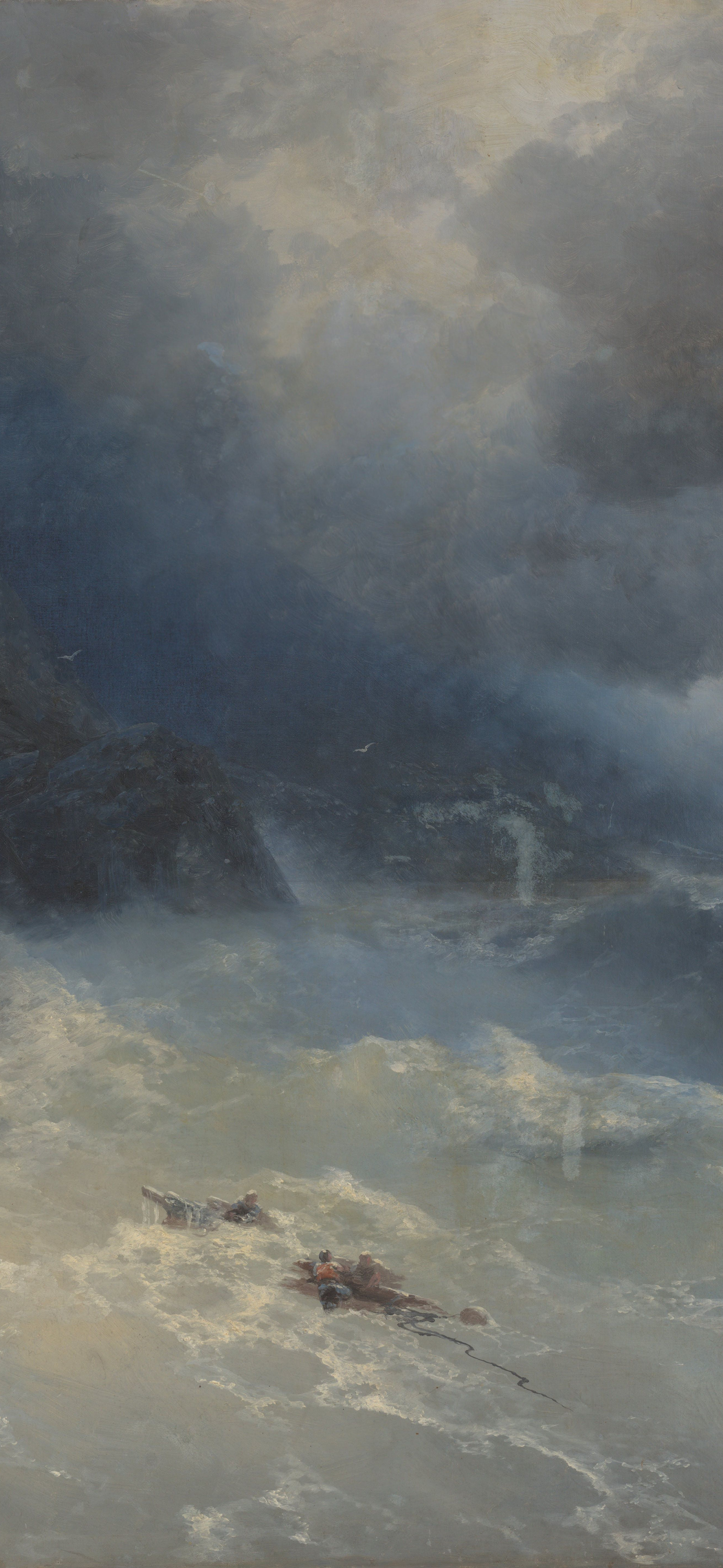 Storm at Cape Aya, cropped to 9:19.5, tall phone background