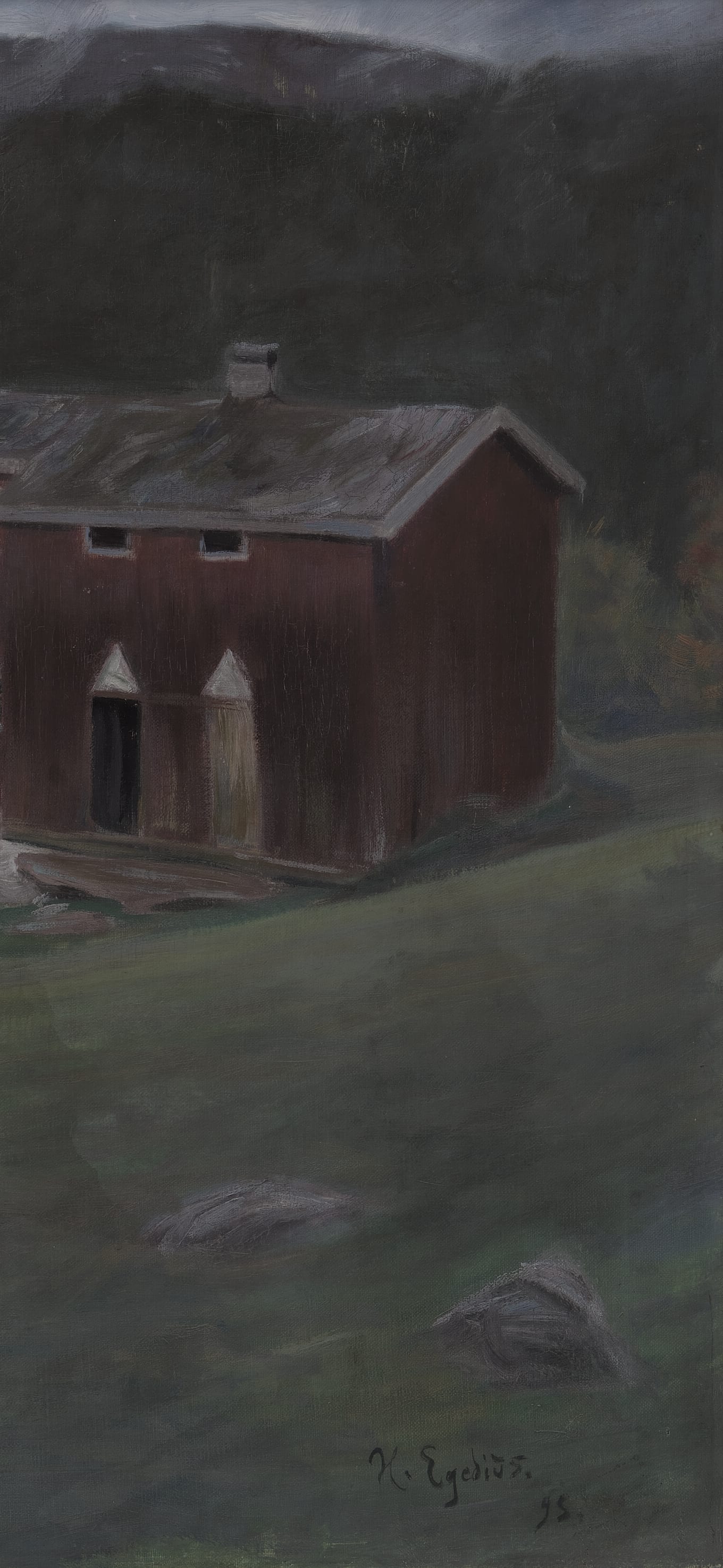The Åse Farm in Telemark, cropped to 9:19.5, tall phone background
