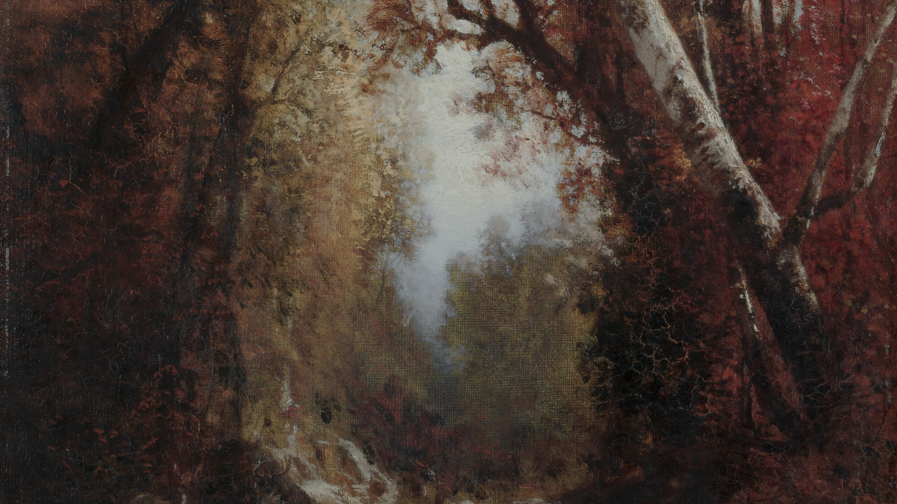 Autumn Scene in the Adirondacks, cropped to 16:9, desktop background