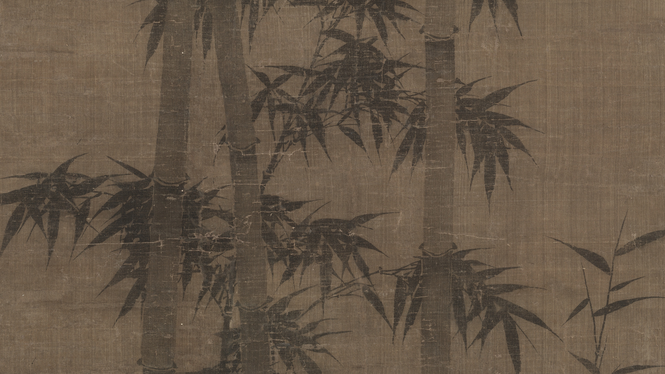 Bamboo in Four Seasons: Autumn, cropped to 16:9, desktop background
