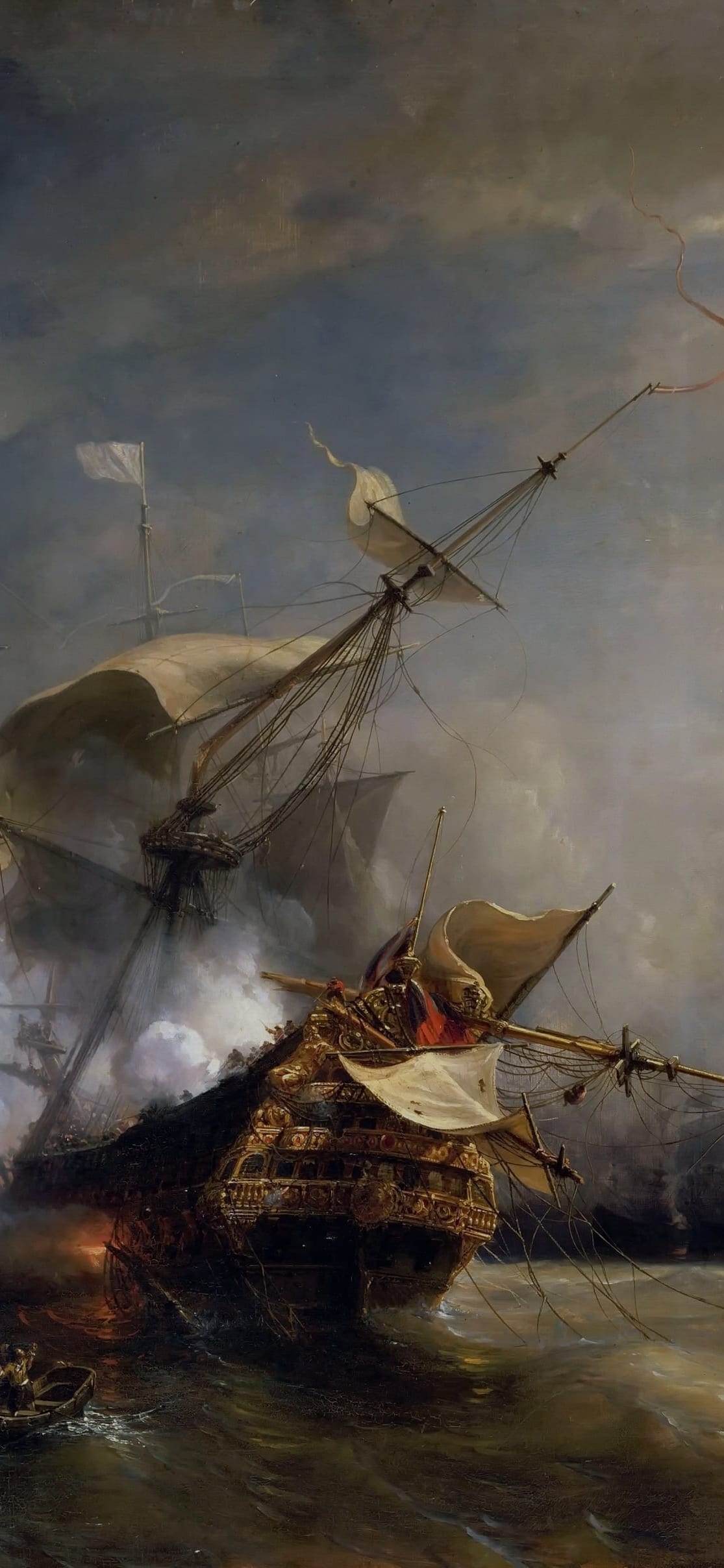 Combat du Cap Lézard, cropped to 9:19.5, tall phone background