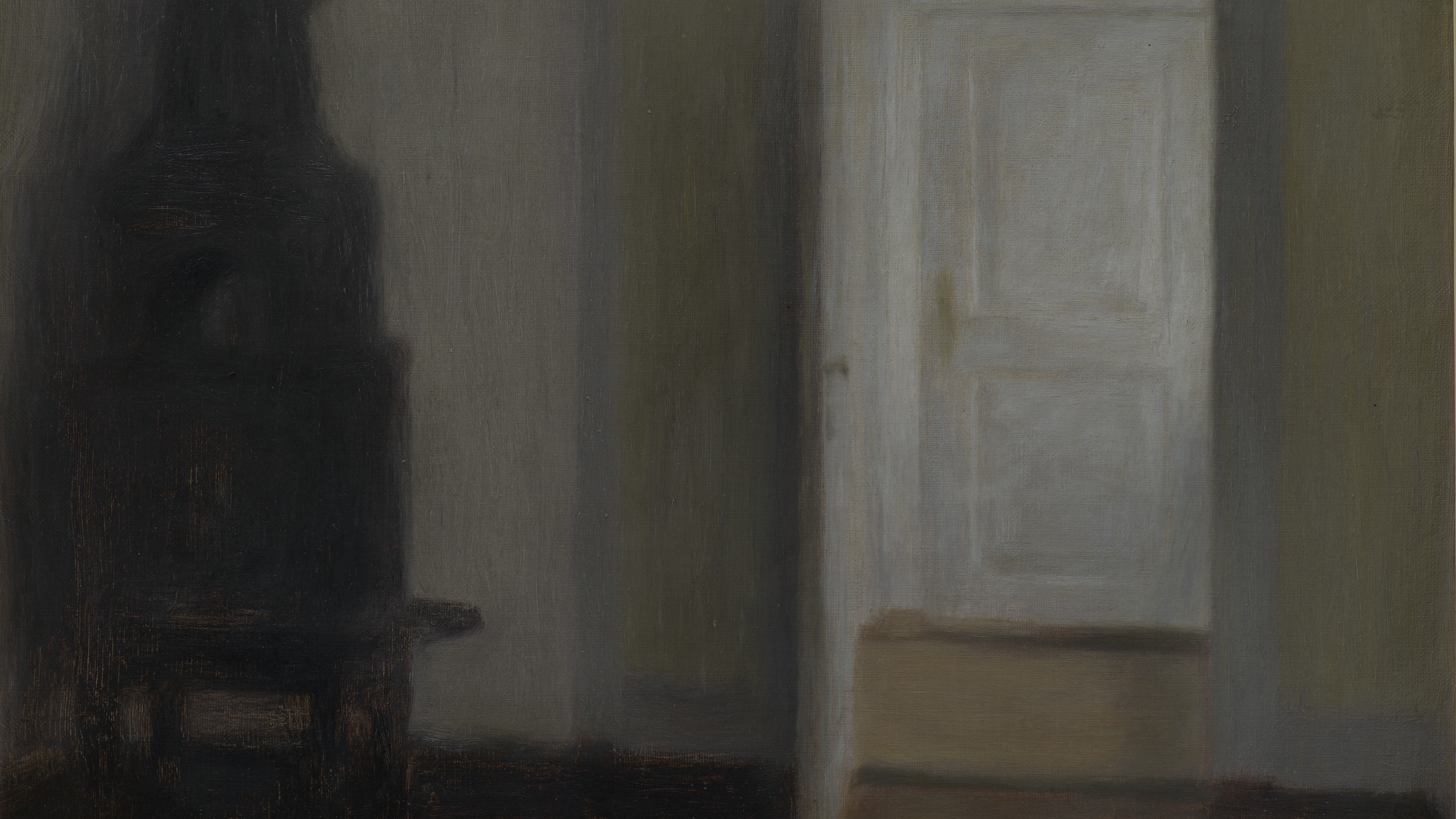Interior with the Old Stove, Albertines Lyst, cropped to 16:9, desktop background