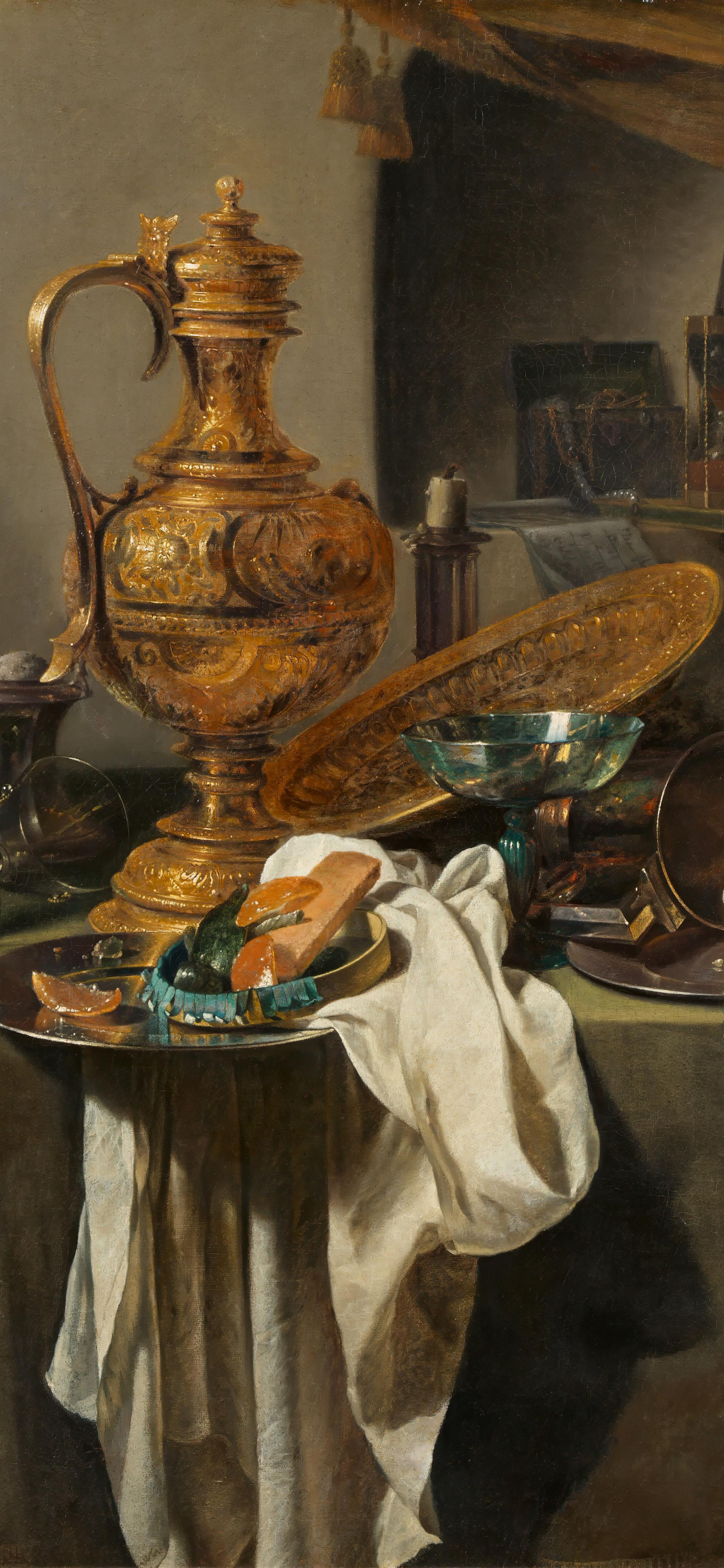 Large Vanitas Still Life, cropped to 9:19.5, tall phone background