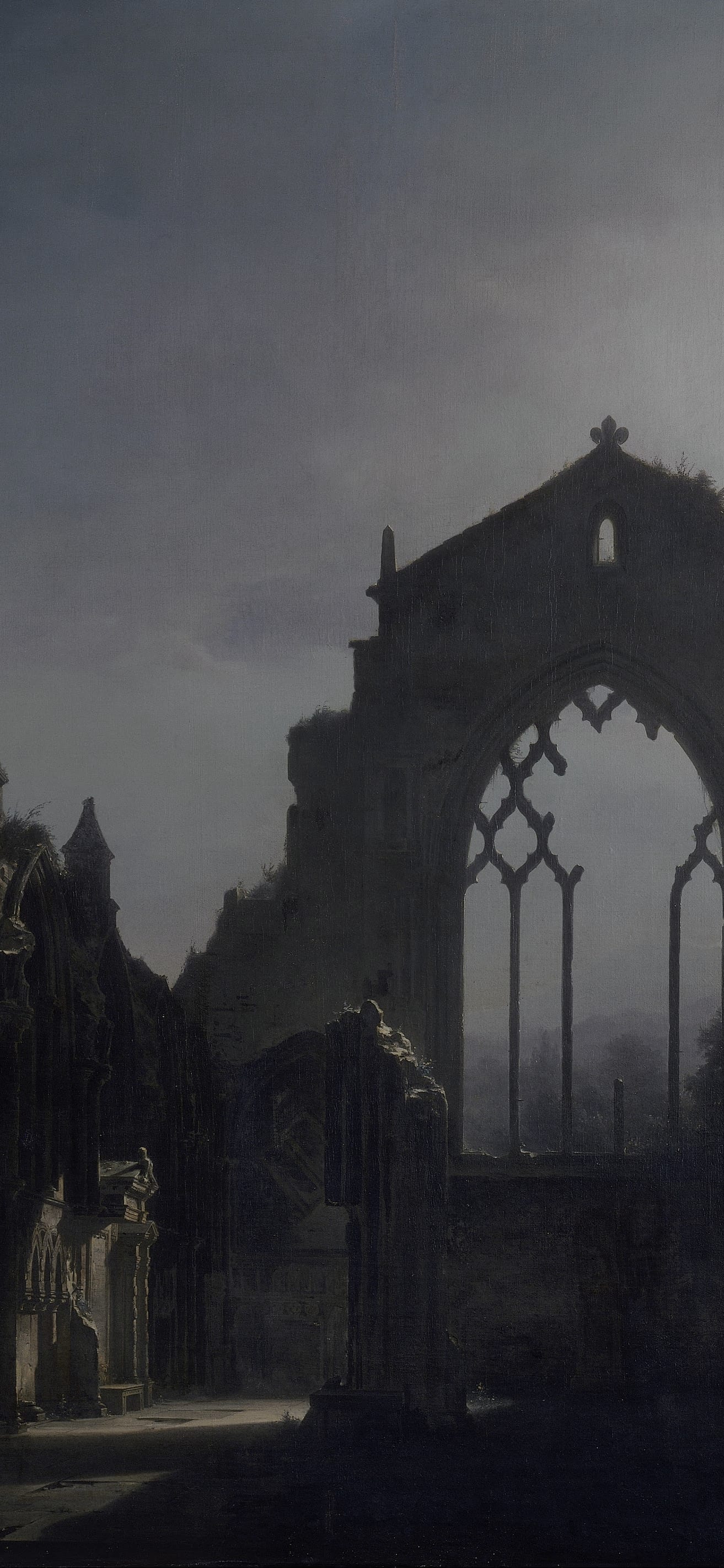 The Ruins of Holyrood Chapel, cropped to 9:19.5, tall phone background