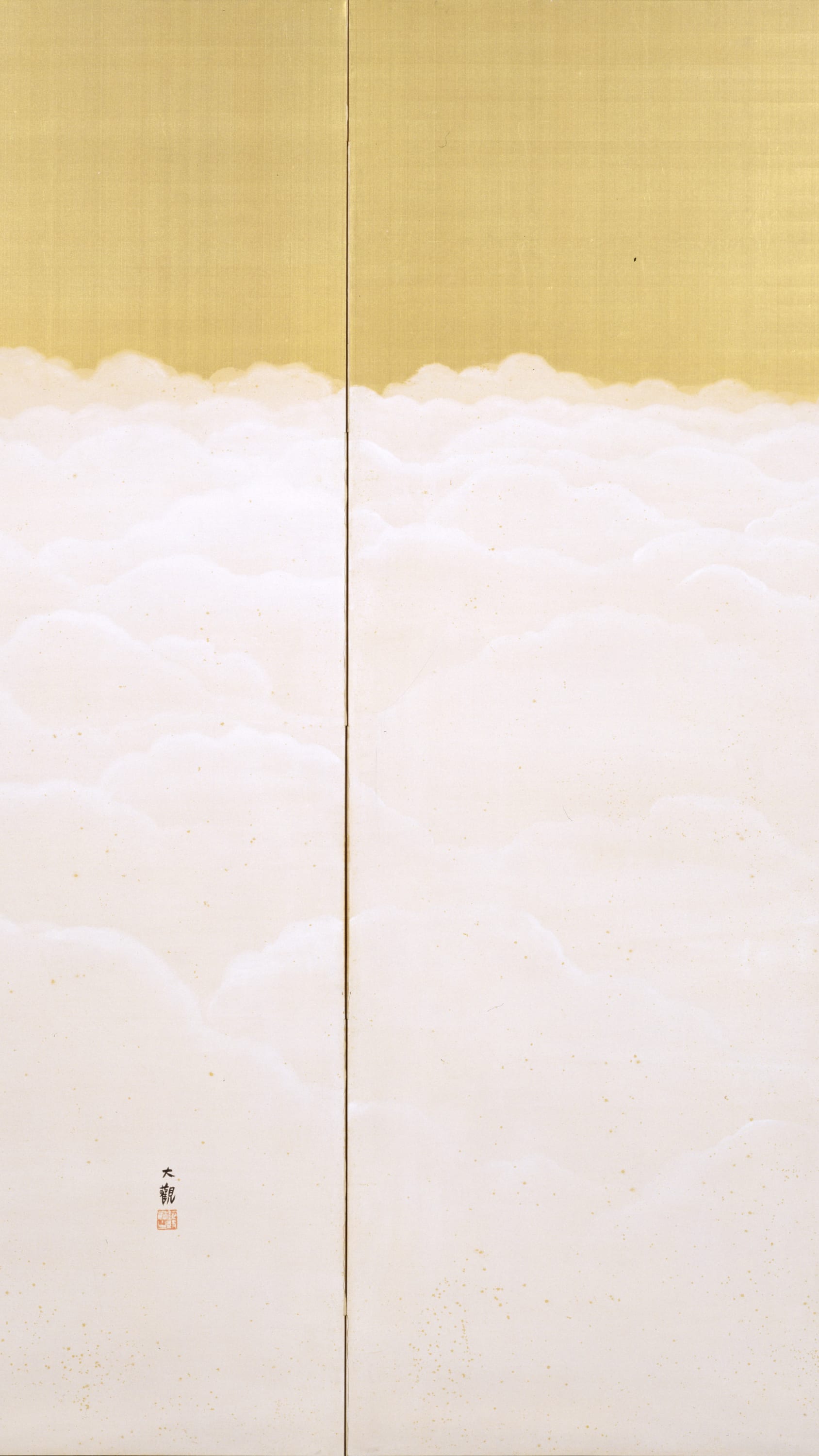 Japan painting phone wallpaper: Mount Fuji Rising above Clouds by Yokoyama Taikan, ca. 1913