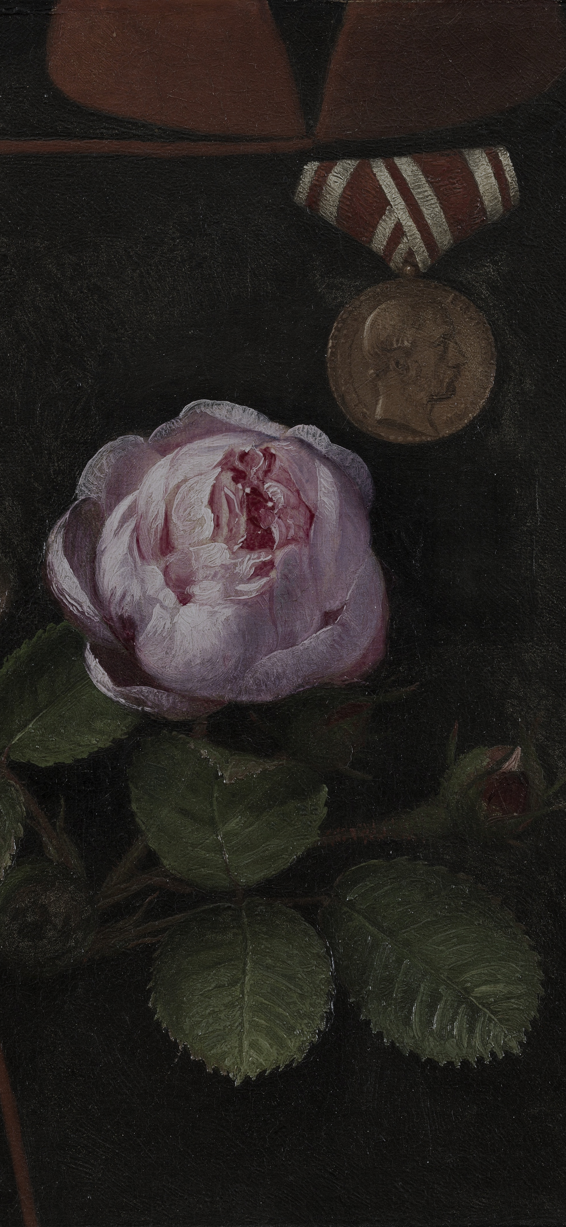 A Rose in the Soldier's Buttonhole, cropped to 9:19.5, tall phone background