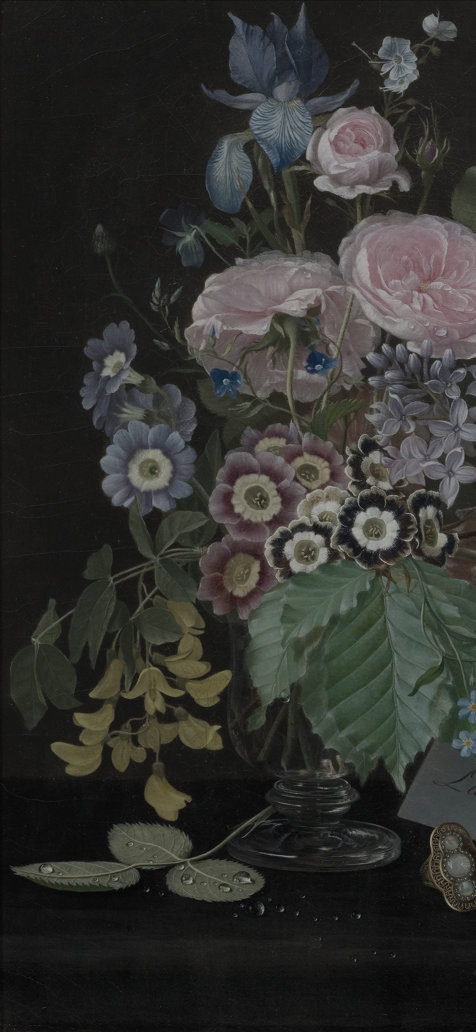 Bouquet with Dedication to Lucile Grahn, cropped to 9:19.5, tall phone background