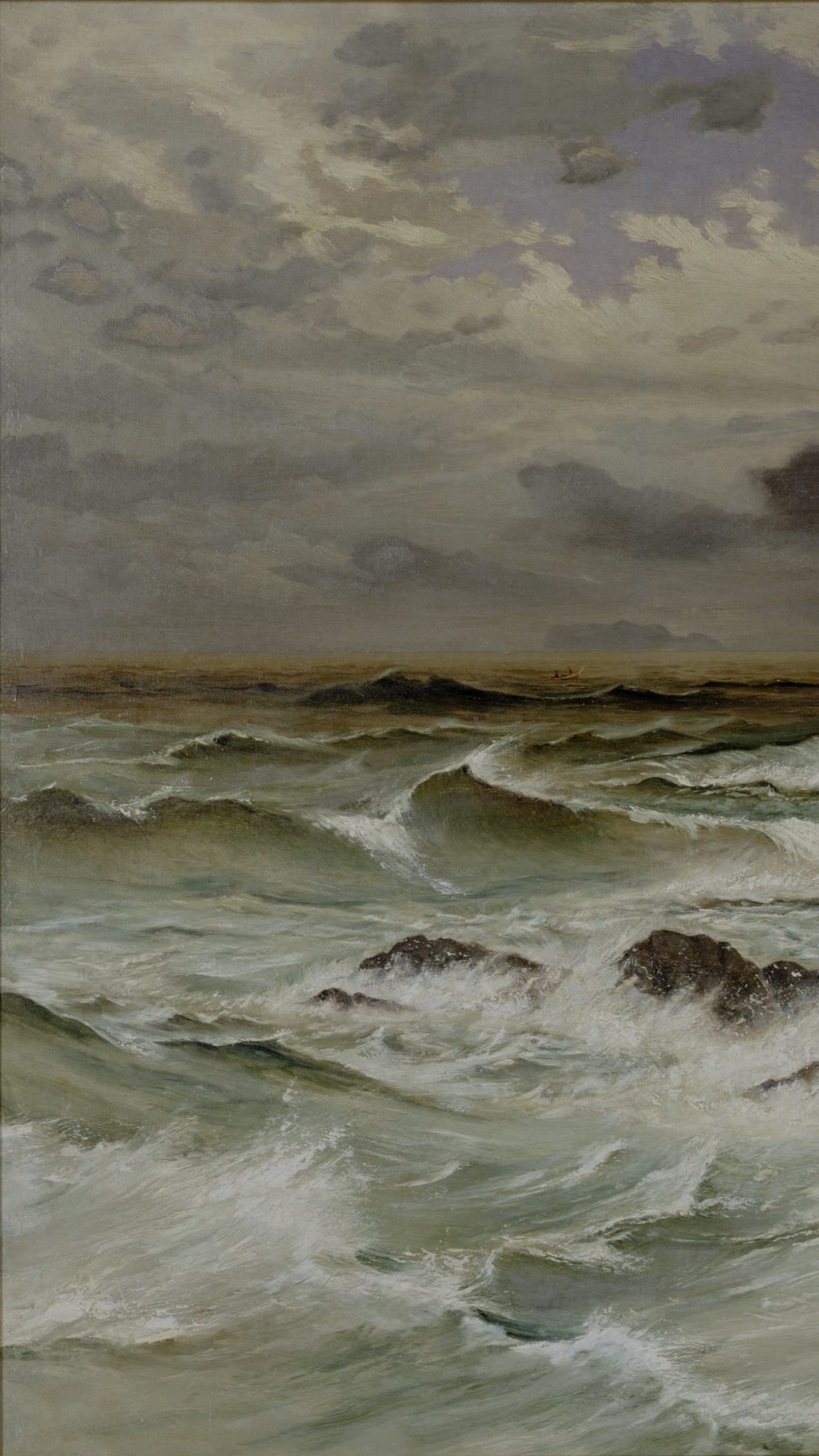 Japan painting phone wallpaper: Seashore, Meiji period, 19th century
