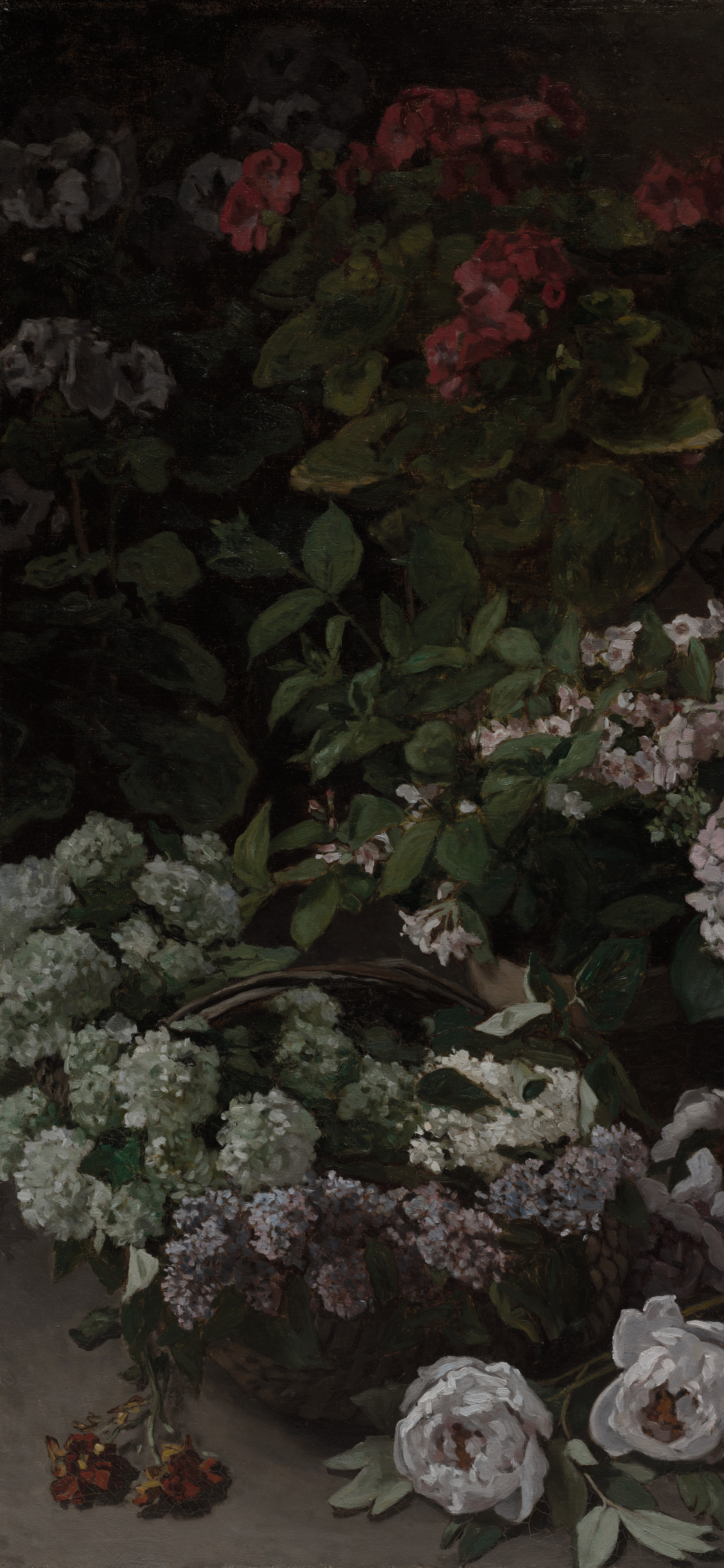 Spring Flowers, cropped to 9:19.5, tall phone background