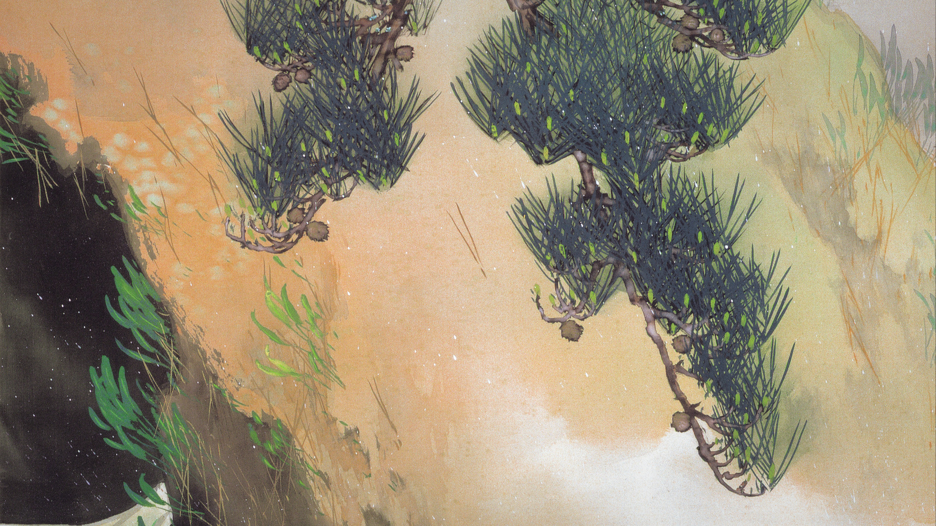 Spring of Mountain, cropped to 16:9, desktop background