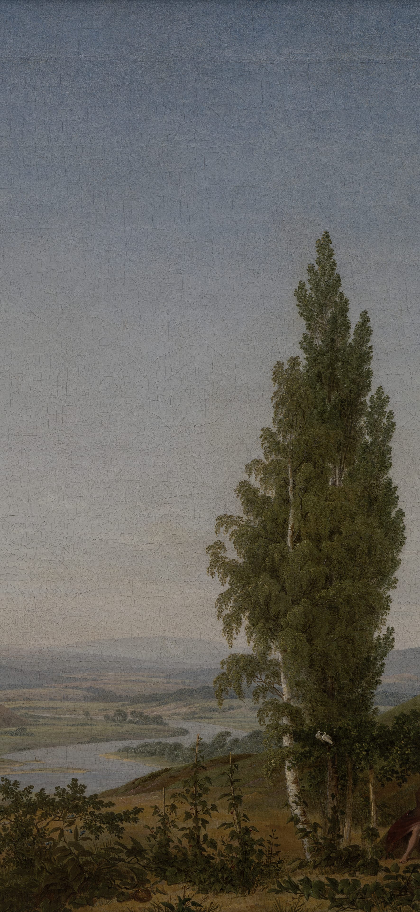 The Summer (Landscape with couple), cropped to 9:19.5, tall phone background