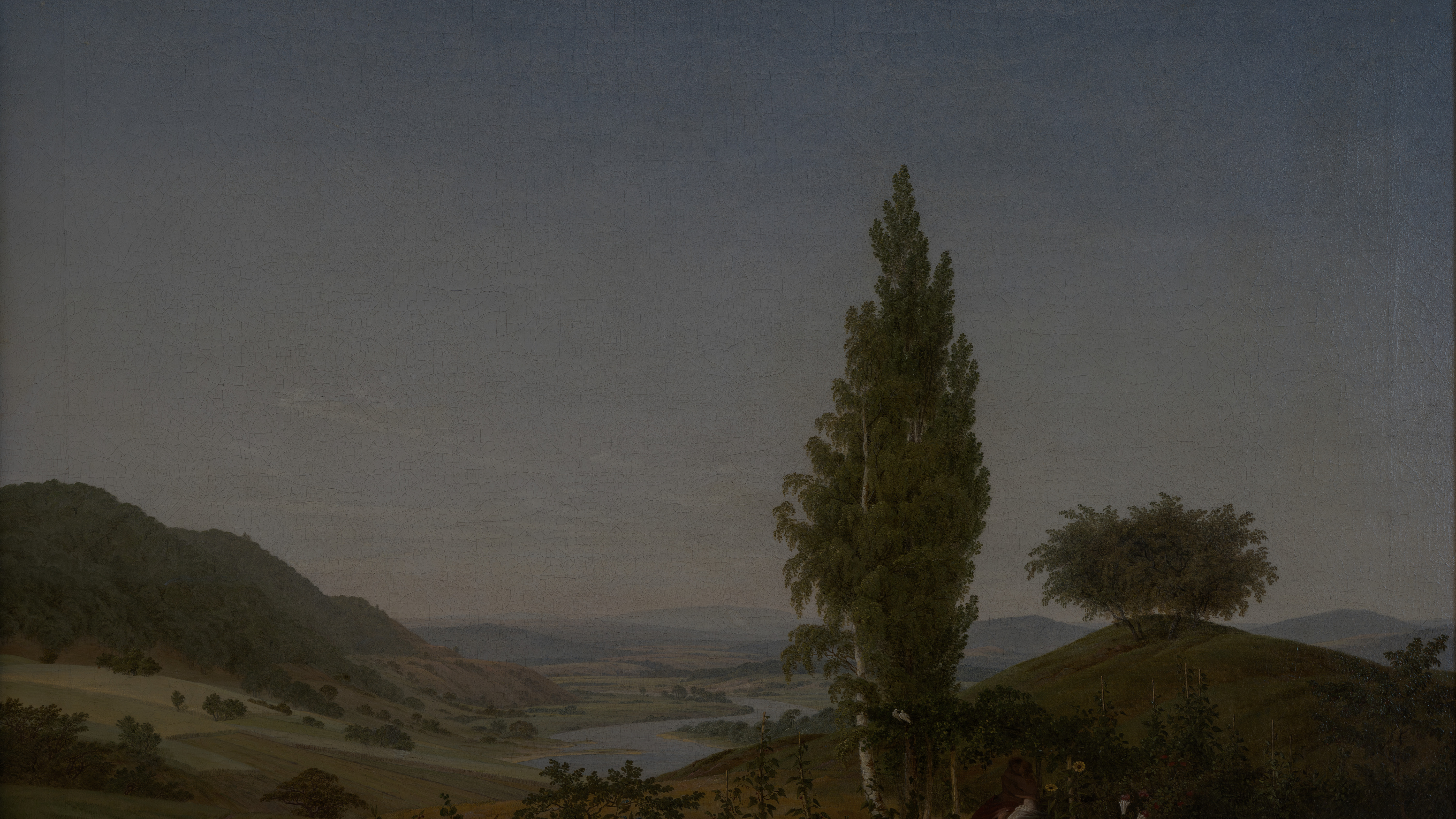 The Summer (Landscape with couple), cropped to 16:9, desktop background