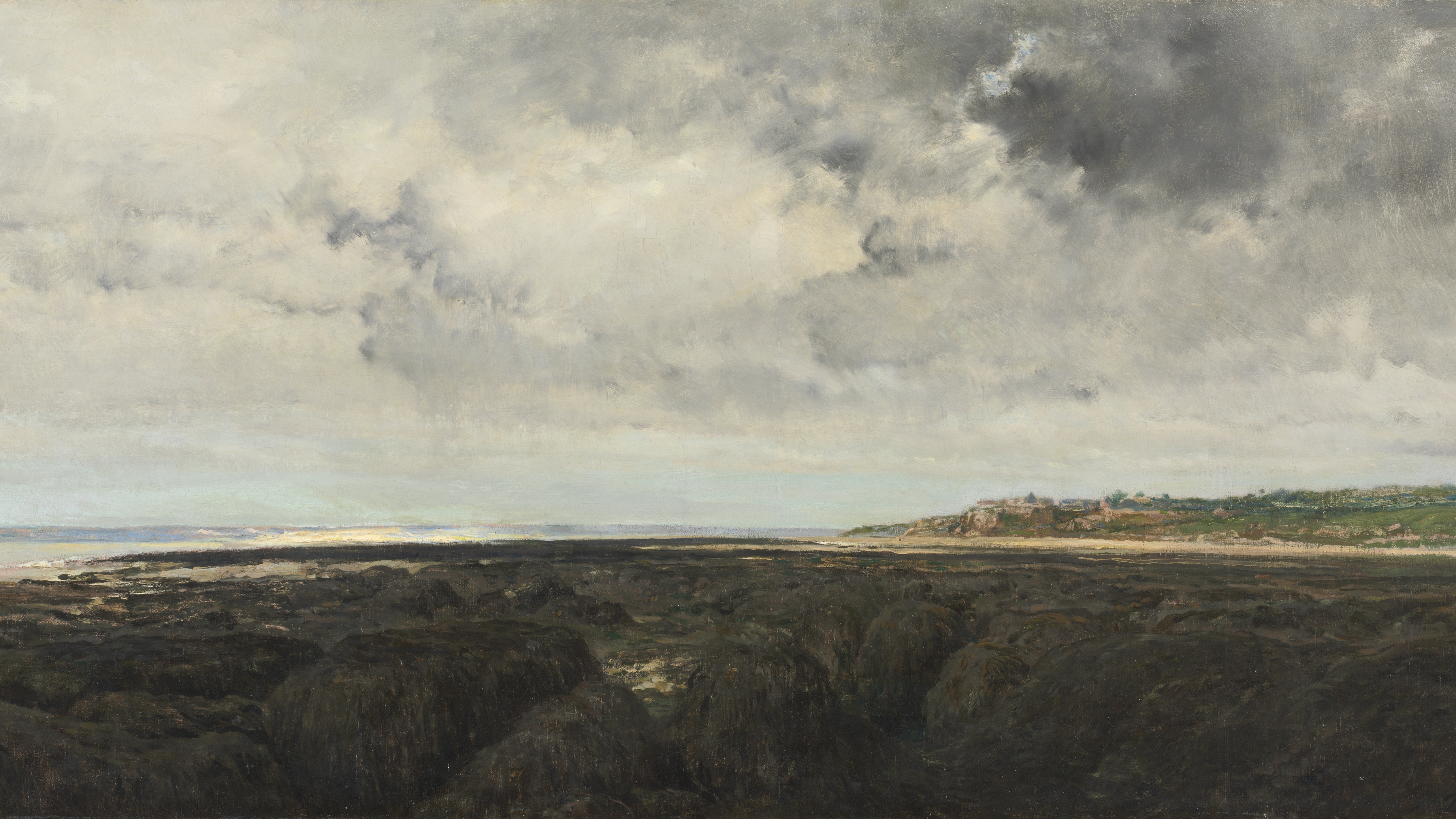 Villerville Seen from Le Ratier, cropped to 16:9, desktop background