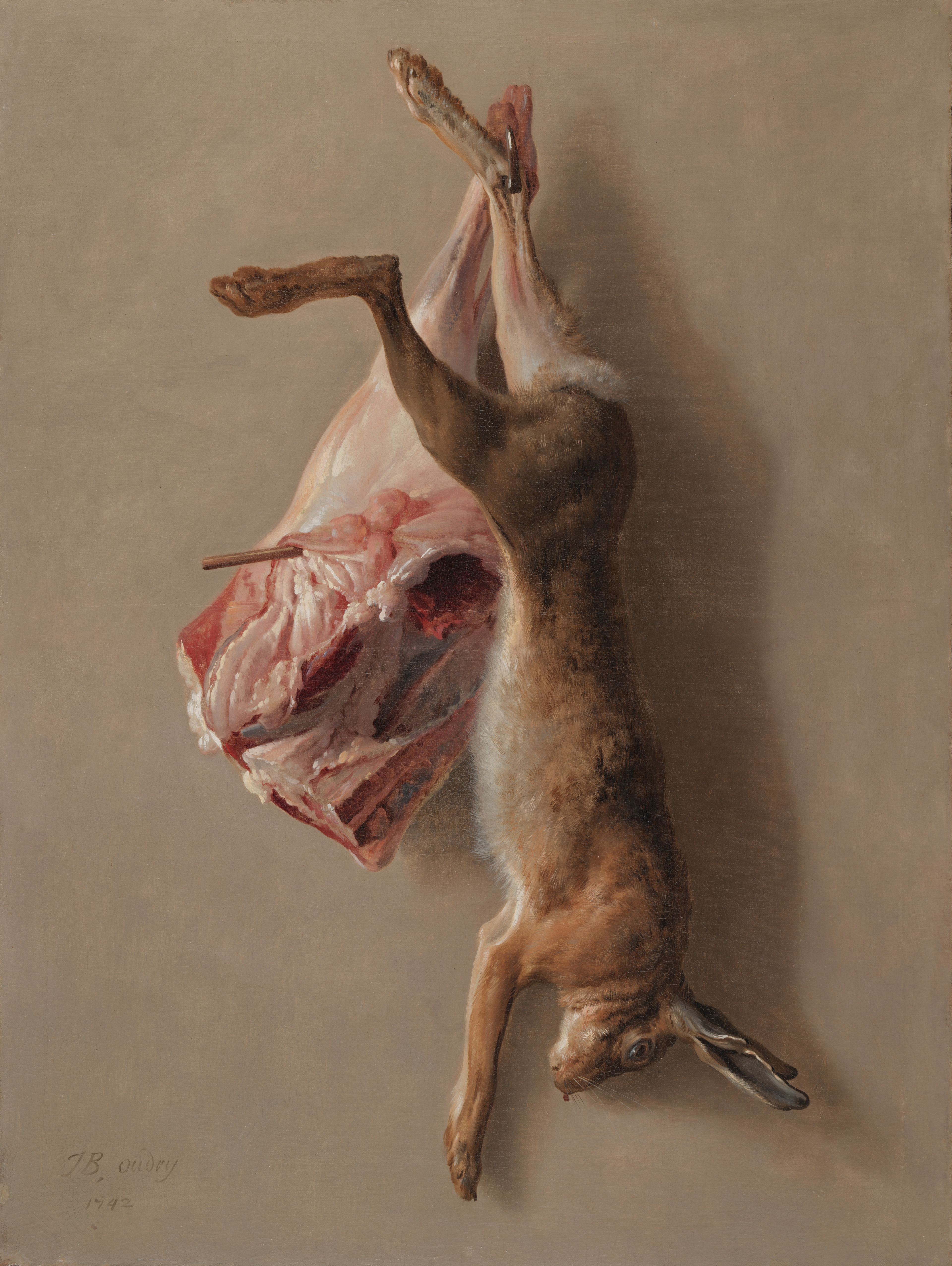 A Hare and a Leg of Lamb, the whole painting