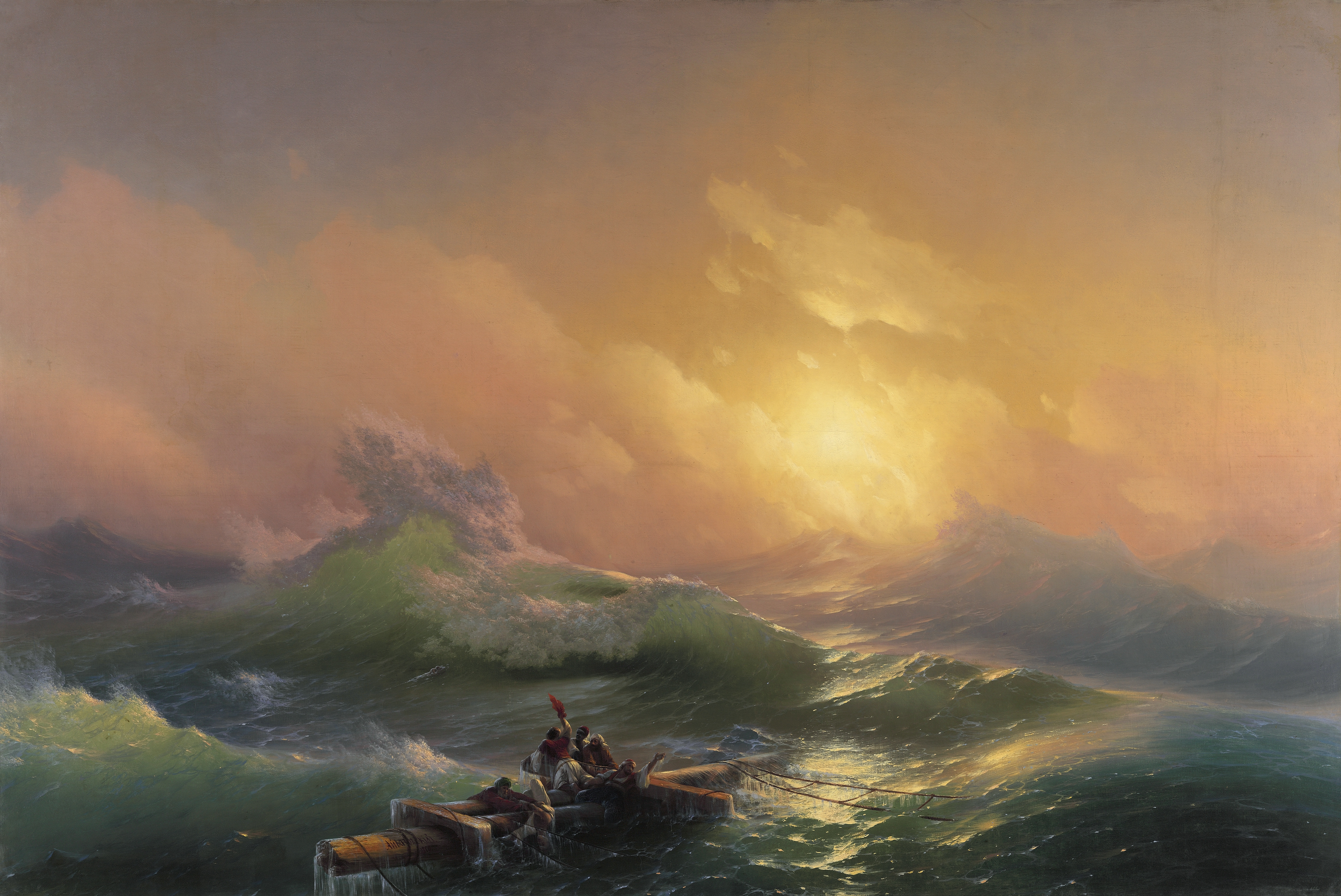 The Ninth Wave, the whole painting, desktop background