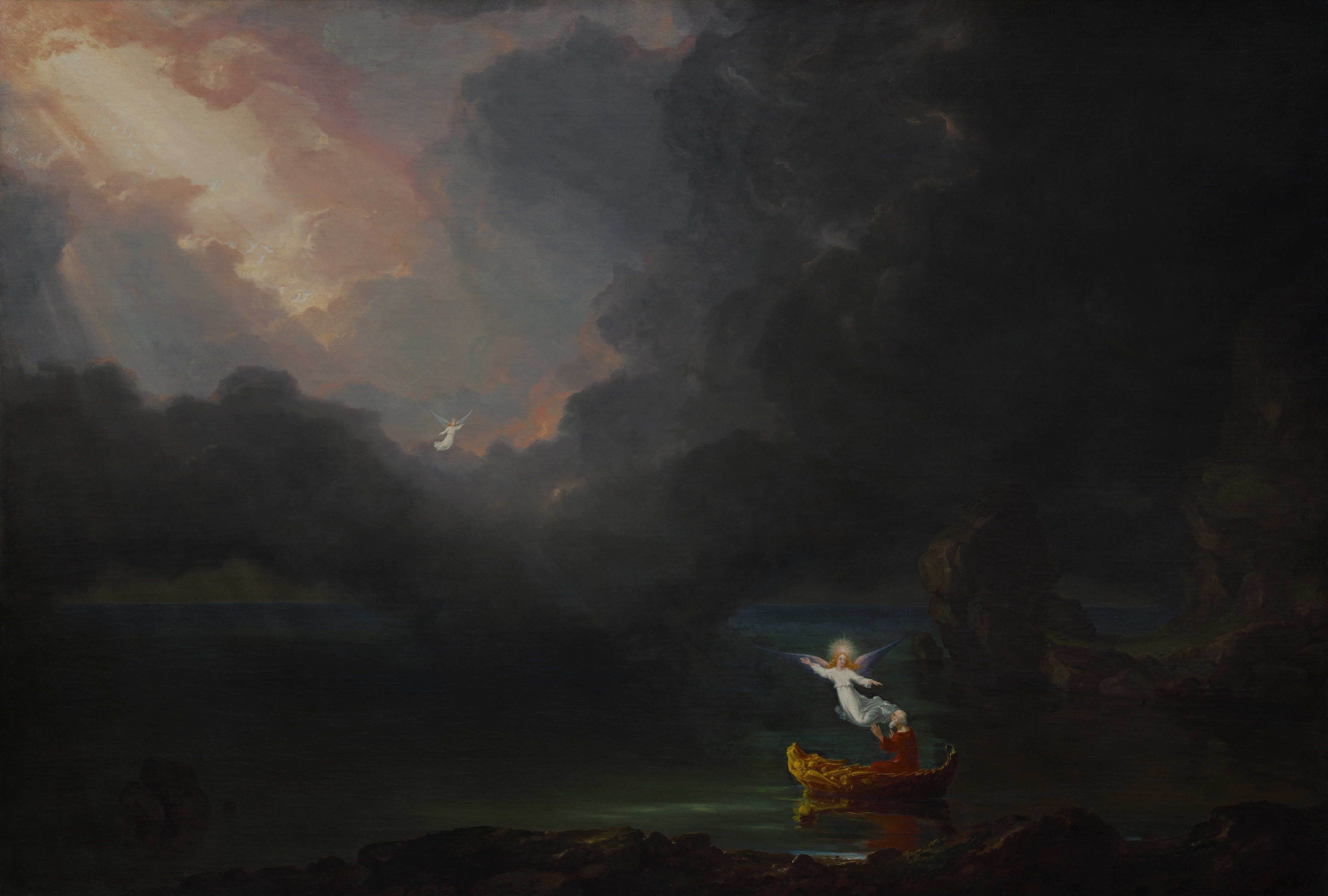 The Voyage of Life: Old Age, the whole painting, desktop background