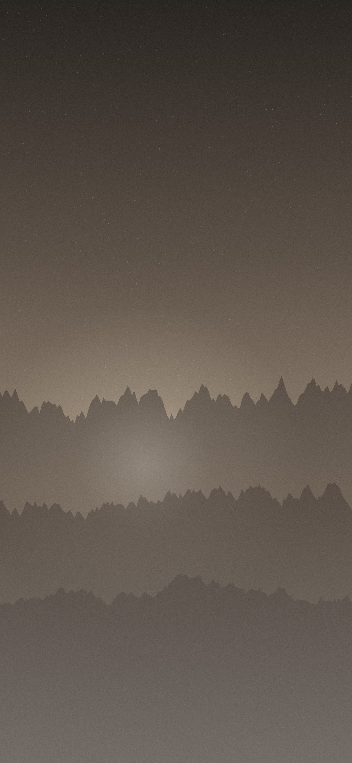 Warm sand gradient phone wallpaper: soft dune ridges in taupe and cream lit from below