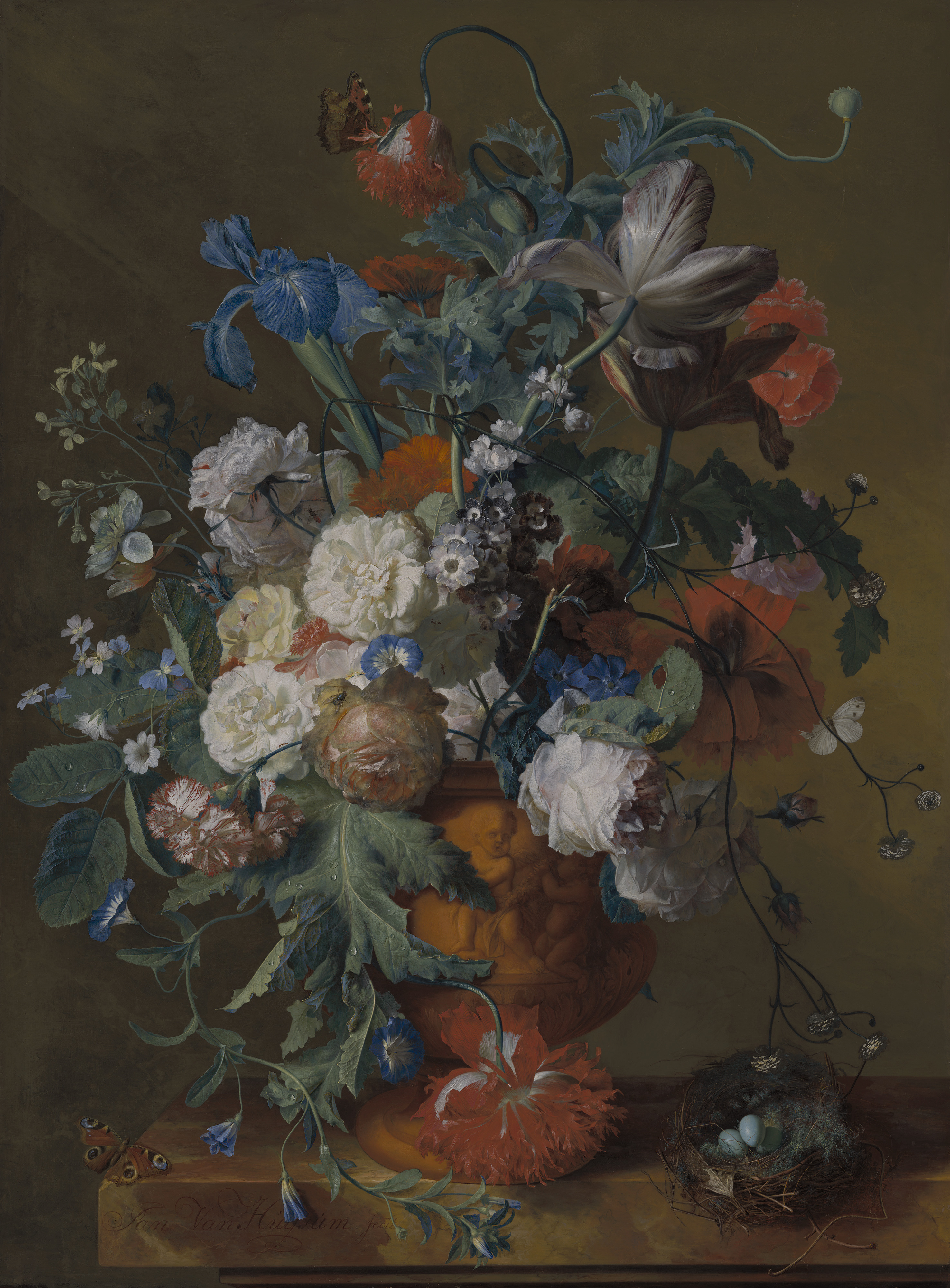 Flowers in an Urn, the whole painting
