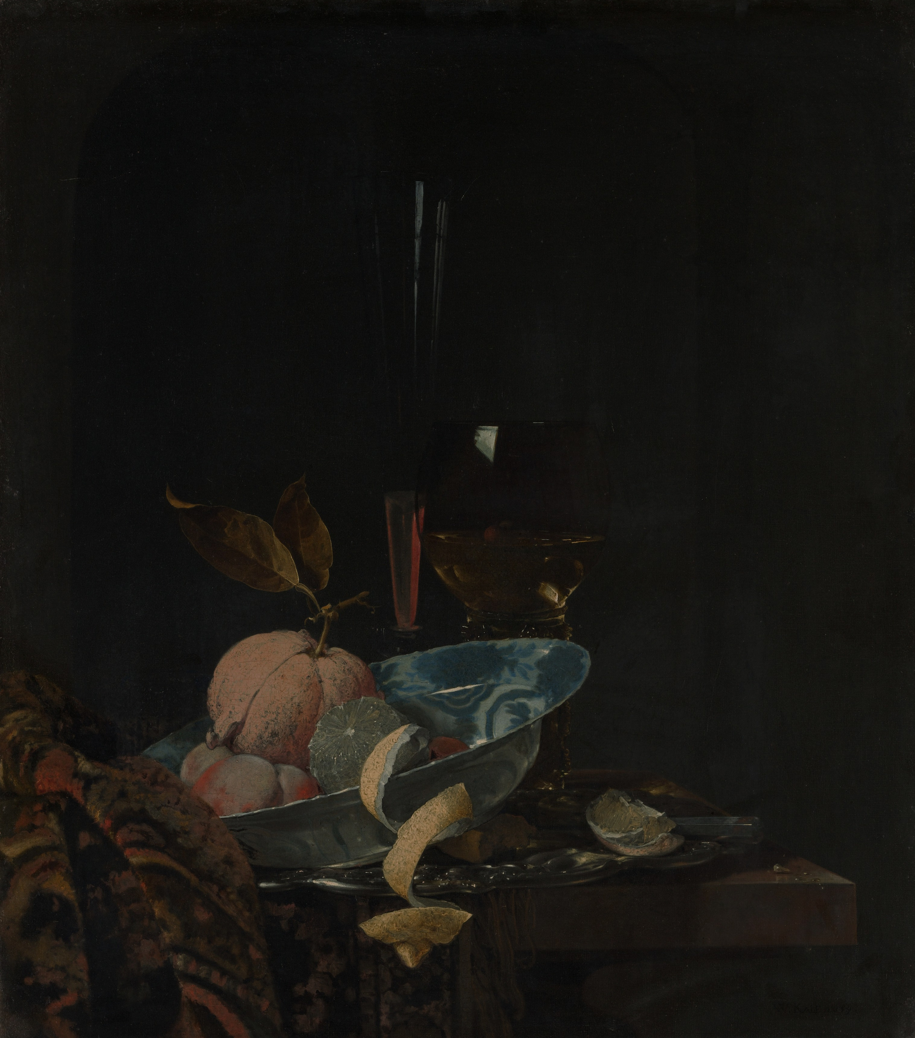 Still Life with Fruit and a Wanli Bowl, the whole painting