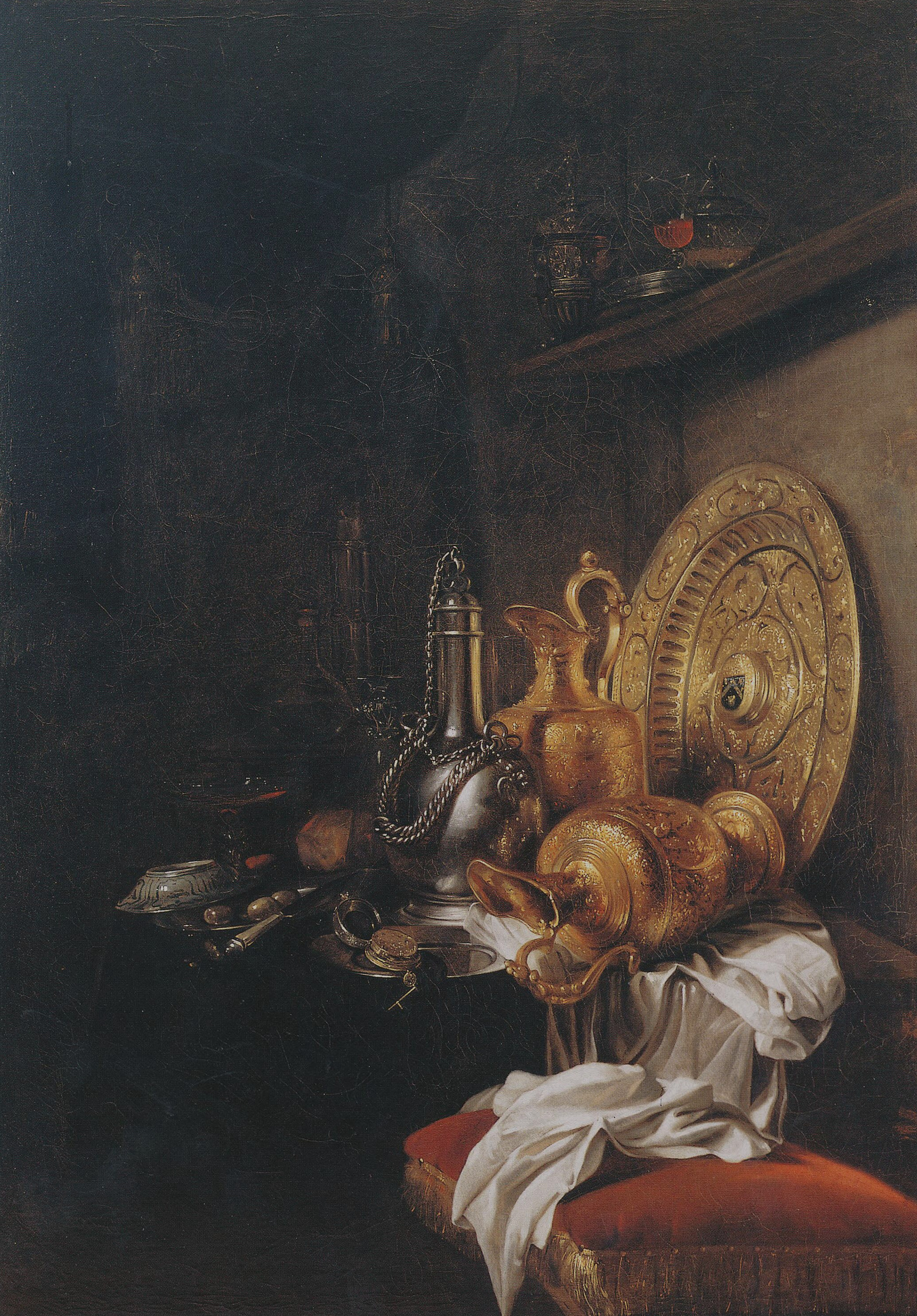 Pronkstilleven with Ewers and Tazza, the whole painting