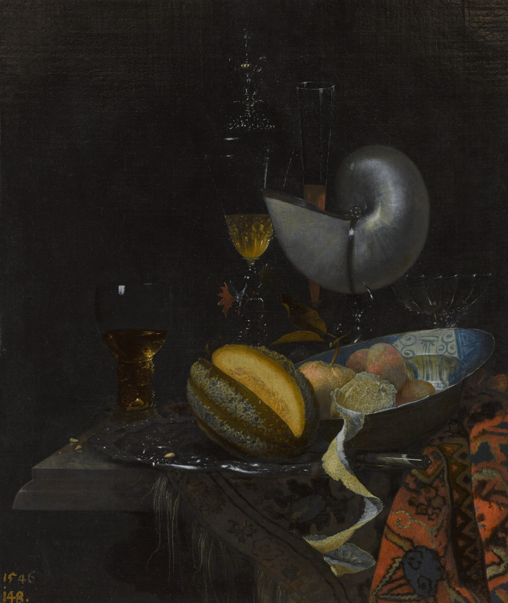 Still Life with a Nautilus Cup, the whole painting