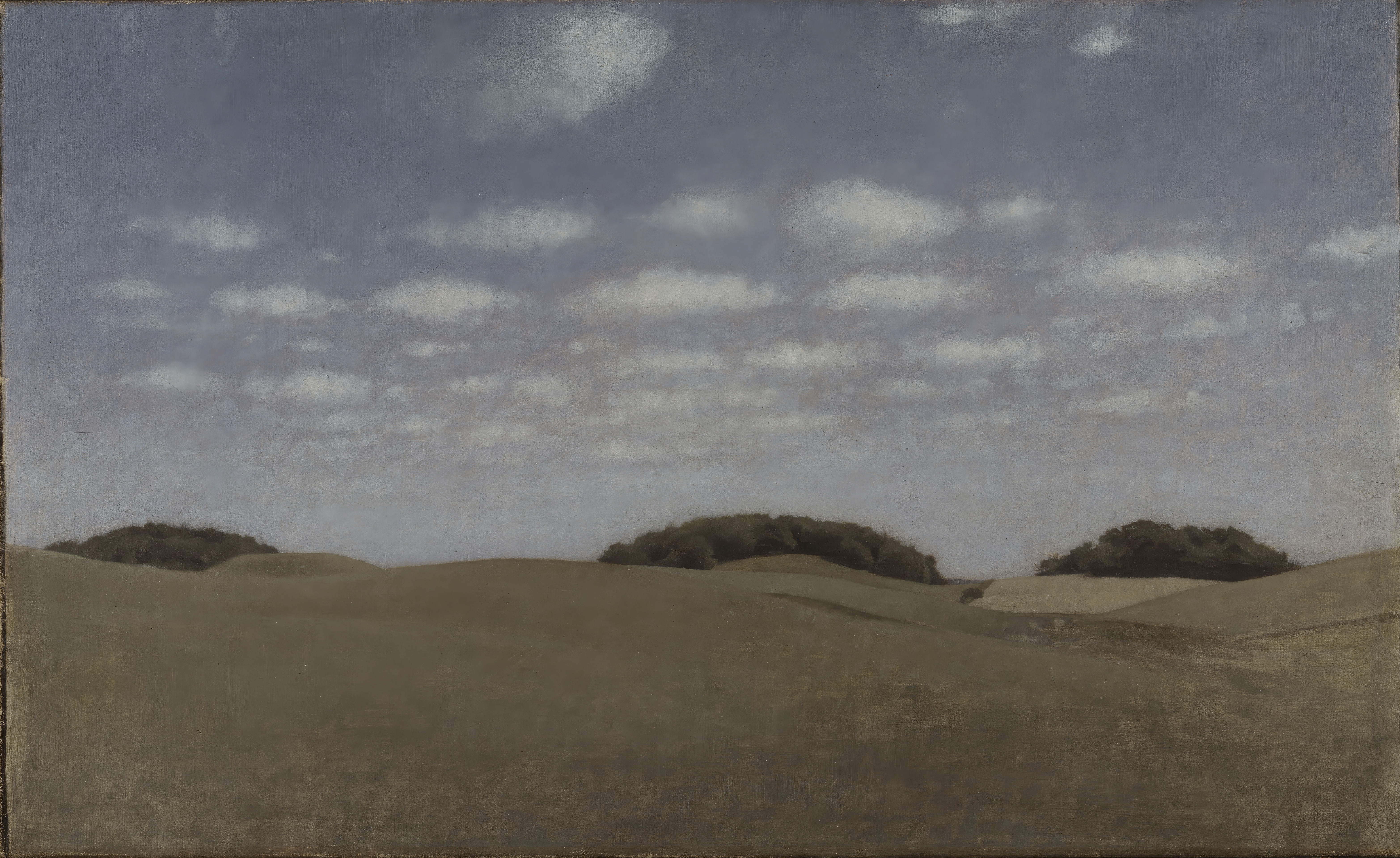 Landscape, From Lejre, the whole painting, desktop background