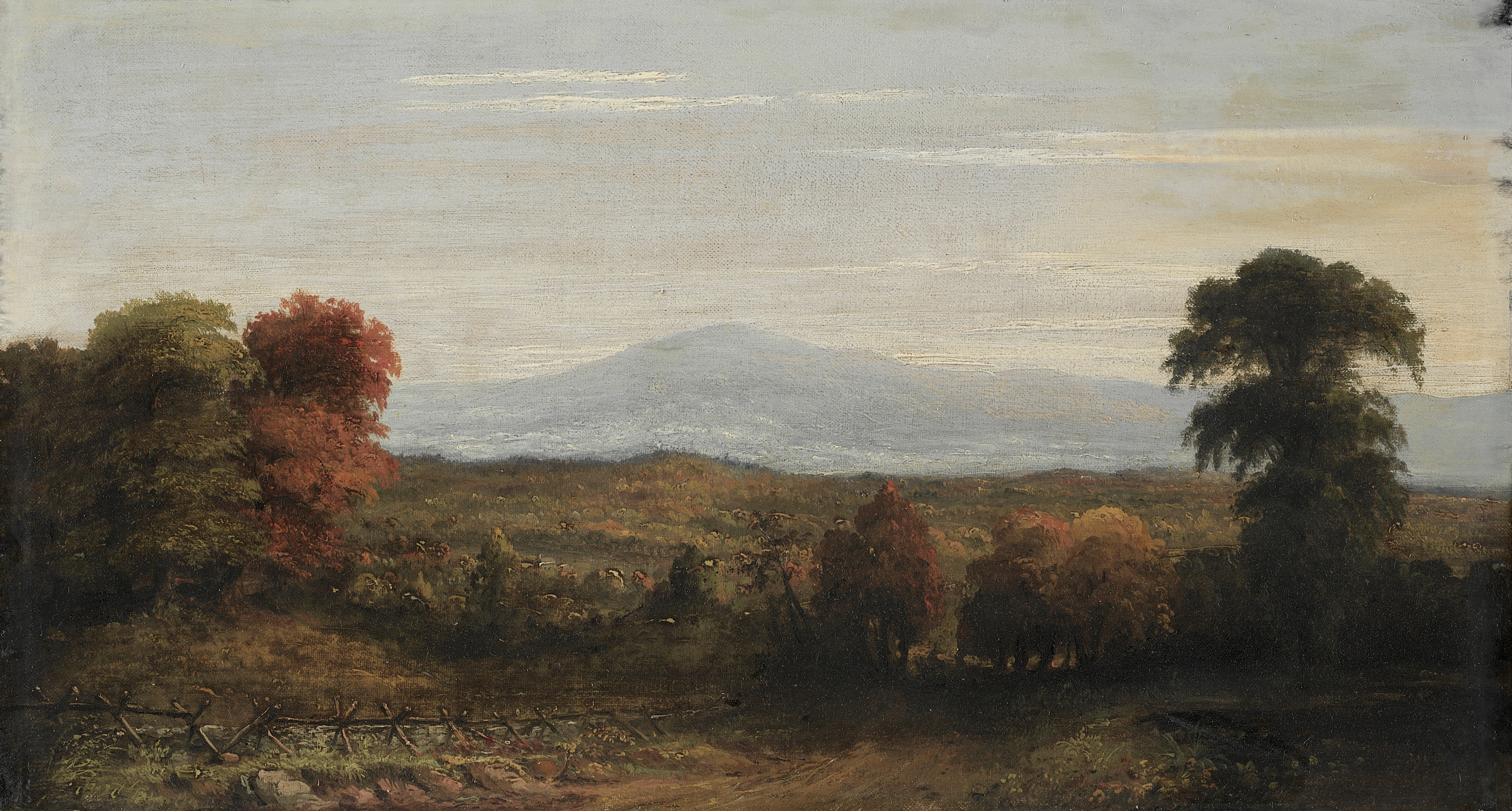 Landscape desktop wallpaper from a painting: Landscape, Jasper F. Cropsey, before 1918 — Cleveland Museum of Art