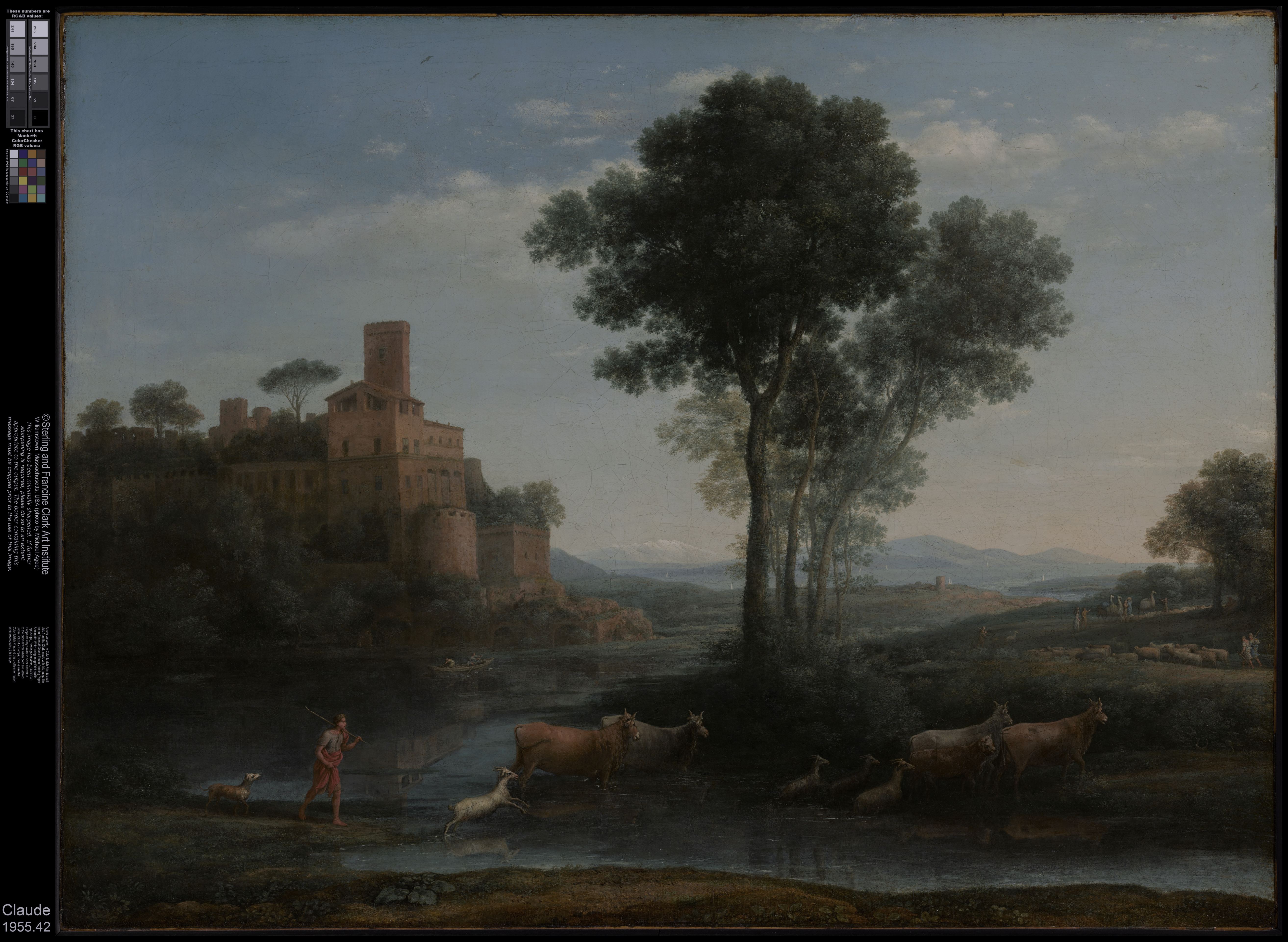 Landscape with the Voyage of Jacob, the whole painting, desktop background