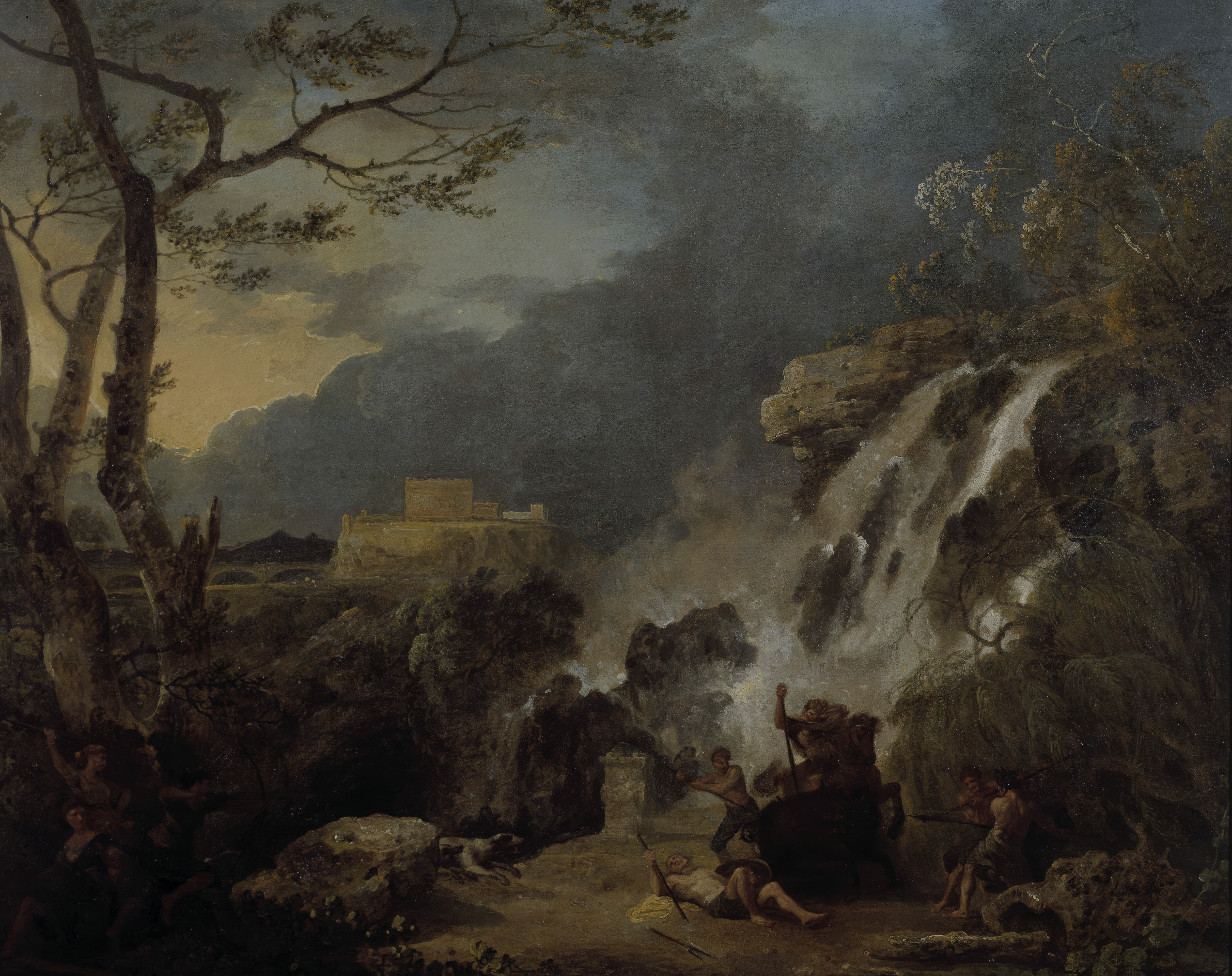 Meleager and Atalanta, the whole painting, desktop background