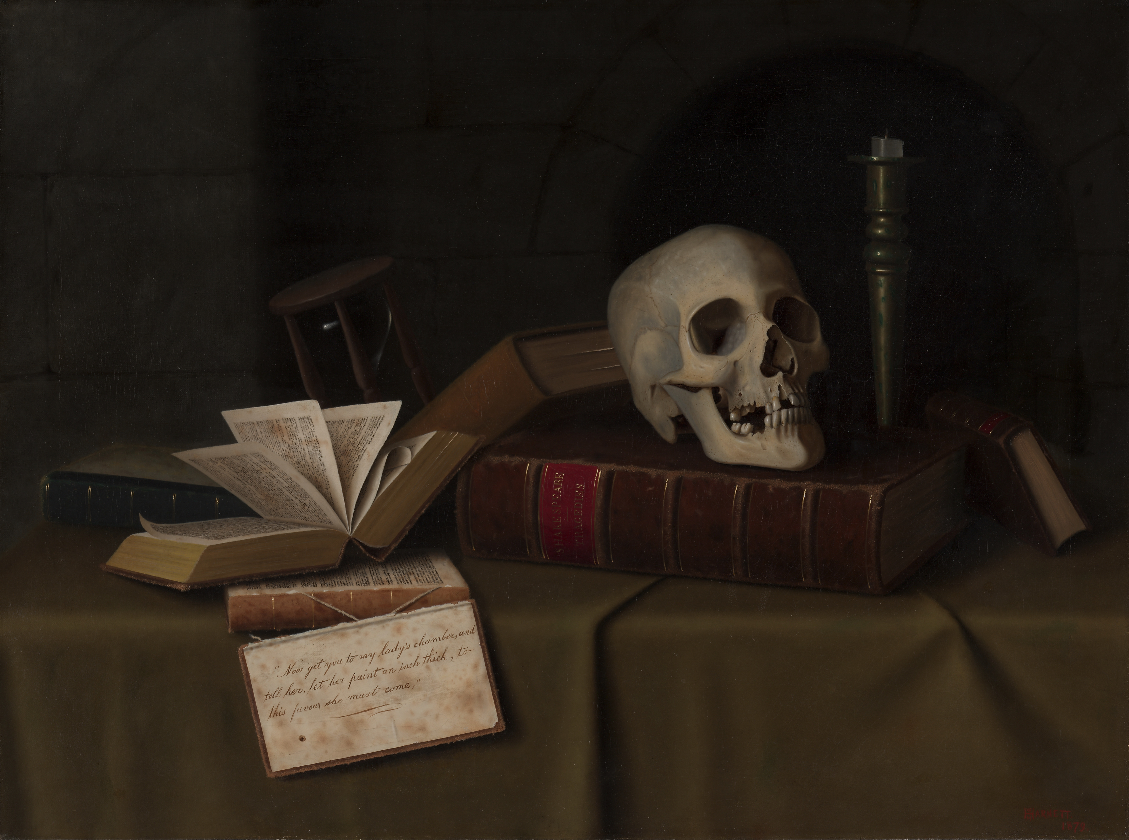 Memento Mori, "To This Favour", the whole painting, desktop background