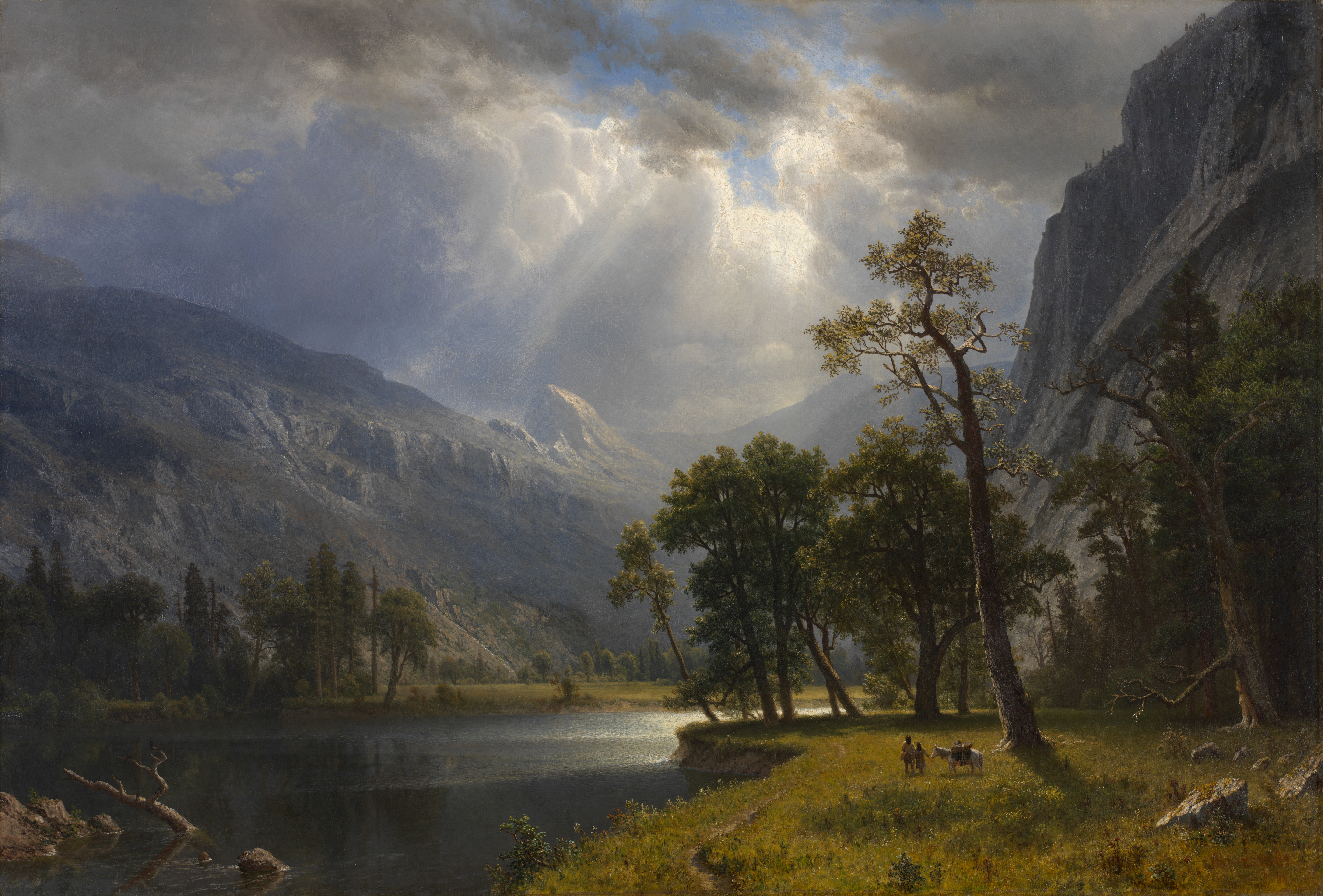 Mount Starr King, Yosemite, the whole painting, desktop background
