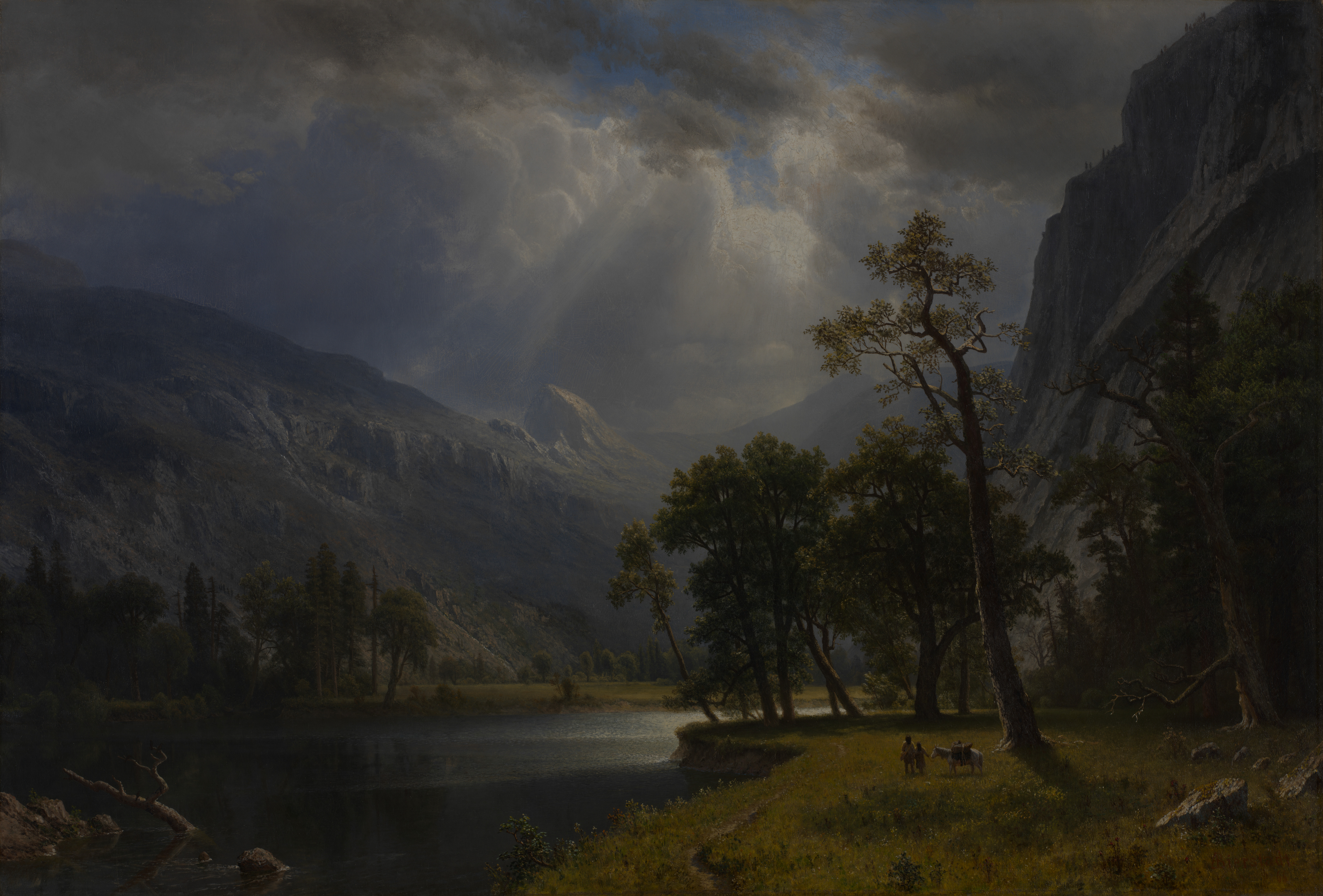 Mount Starr King, Yosemite, the whole painting, desktop background