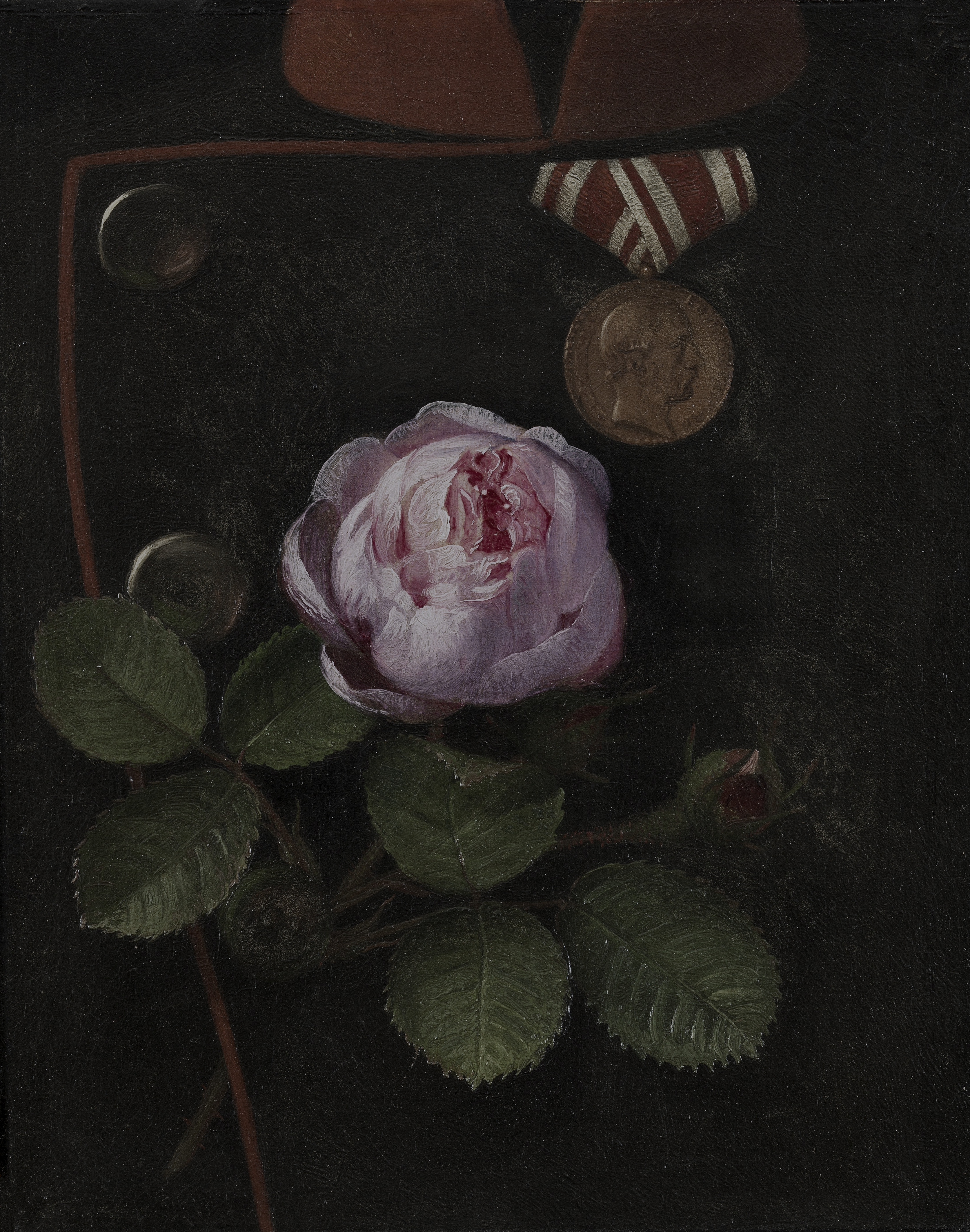 A Rose in the Soldier's Buttonhole, the whole painting