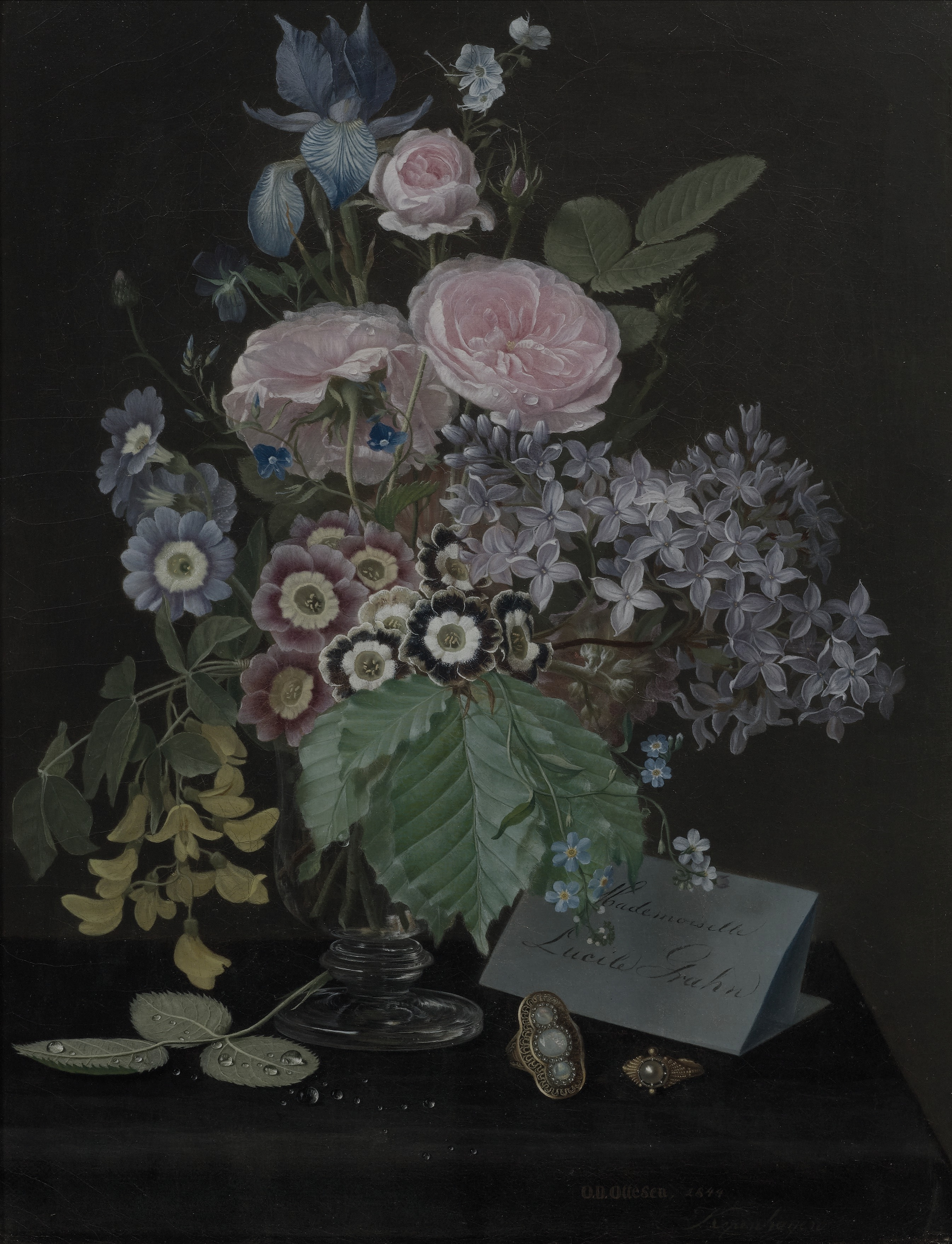 Bouquet with Dedication to Lucile Grahn, the whole painting