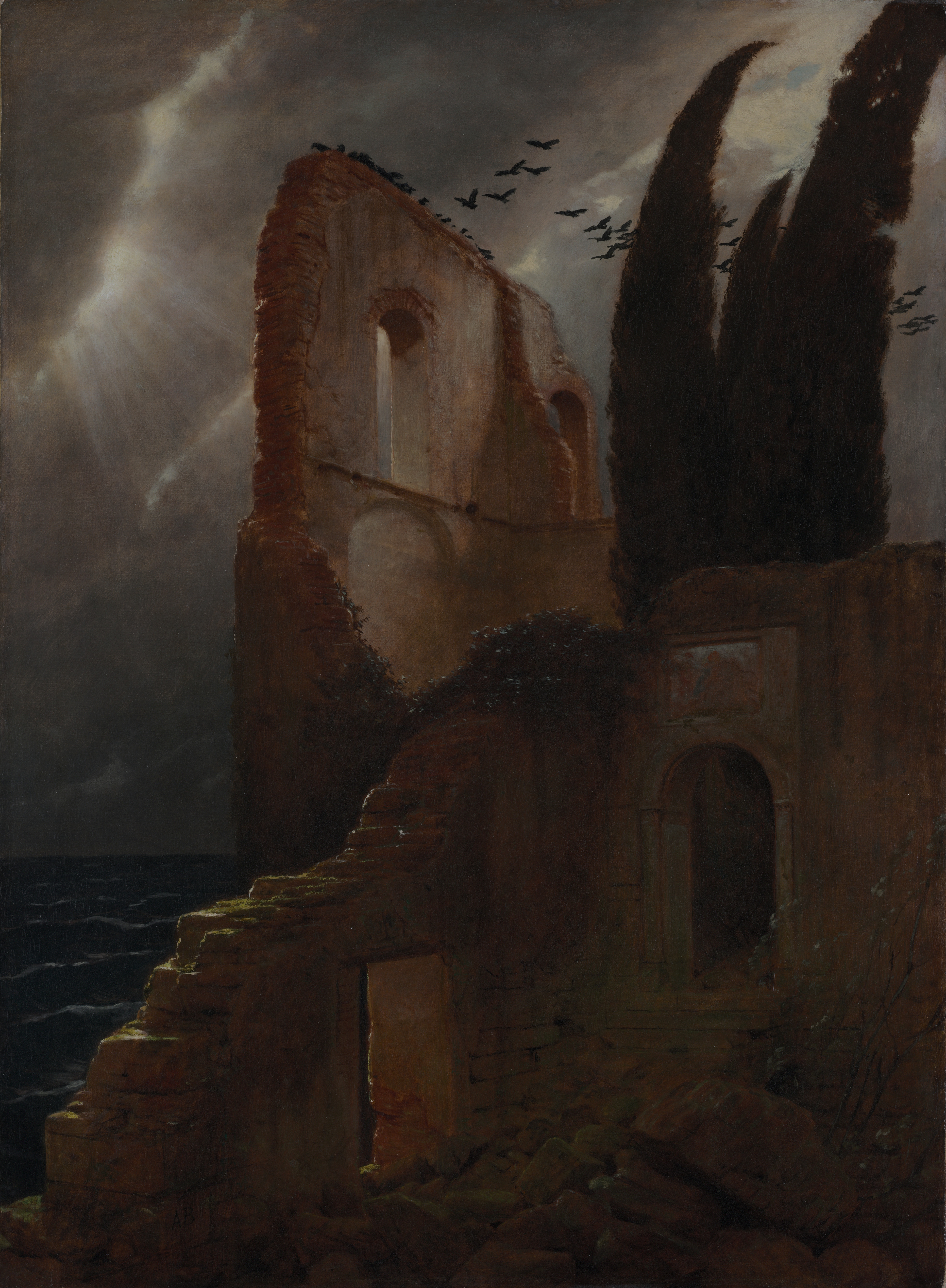 Ruin by the Sea, the whole painting
