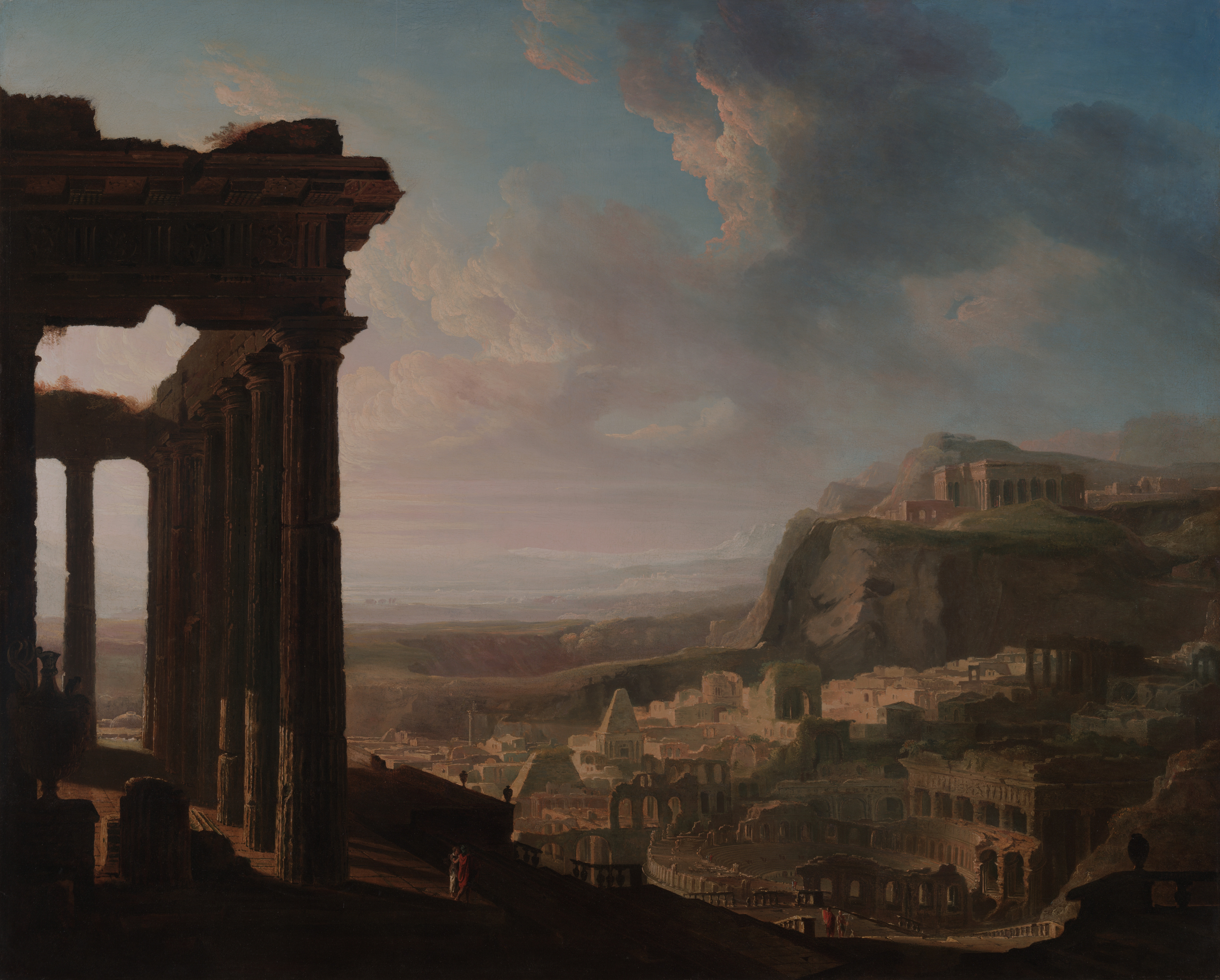 Ruins of an Ancient City, the whole painting, desktop background