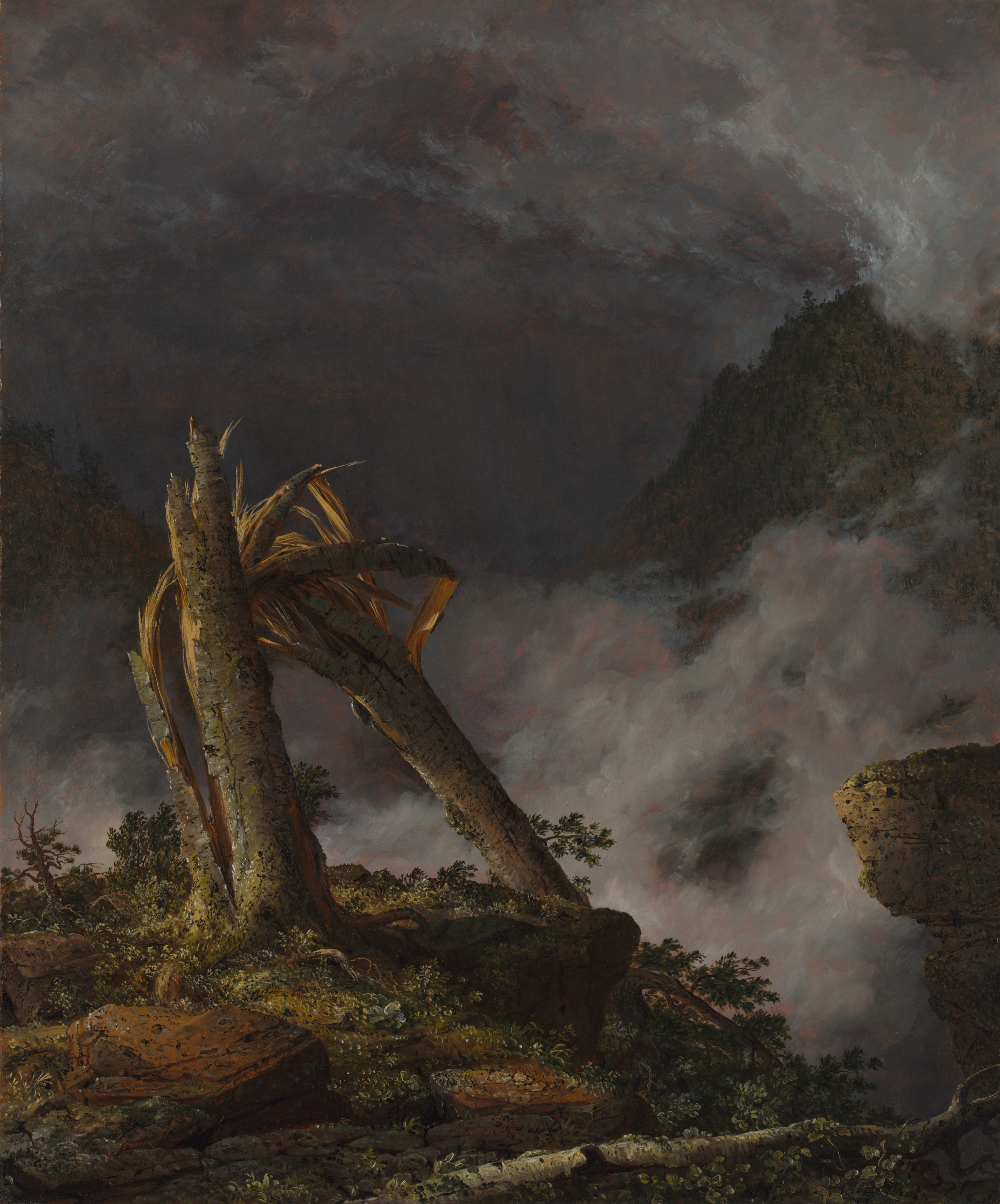 Storm in the Mountains, the whole painting