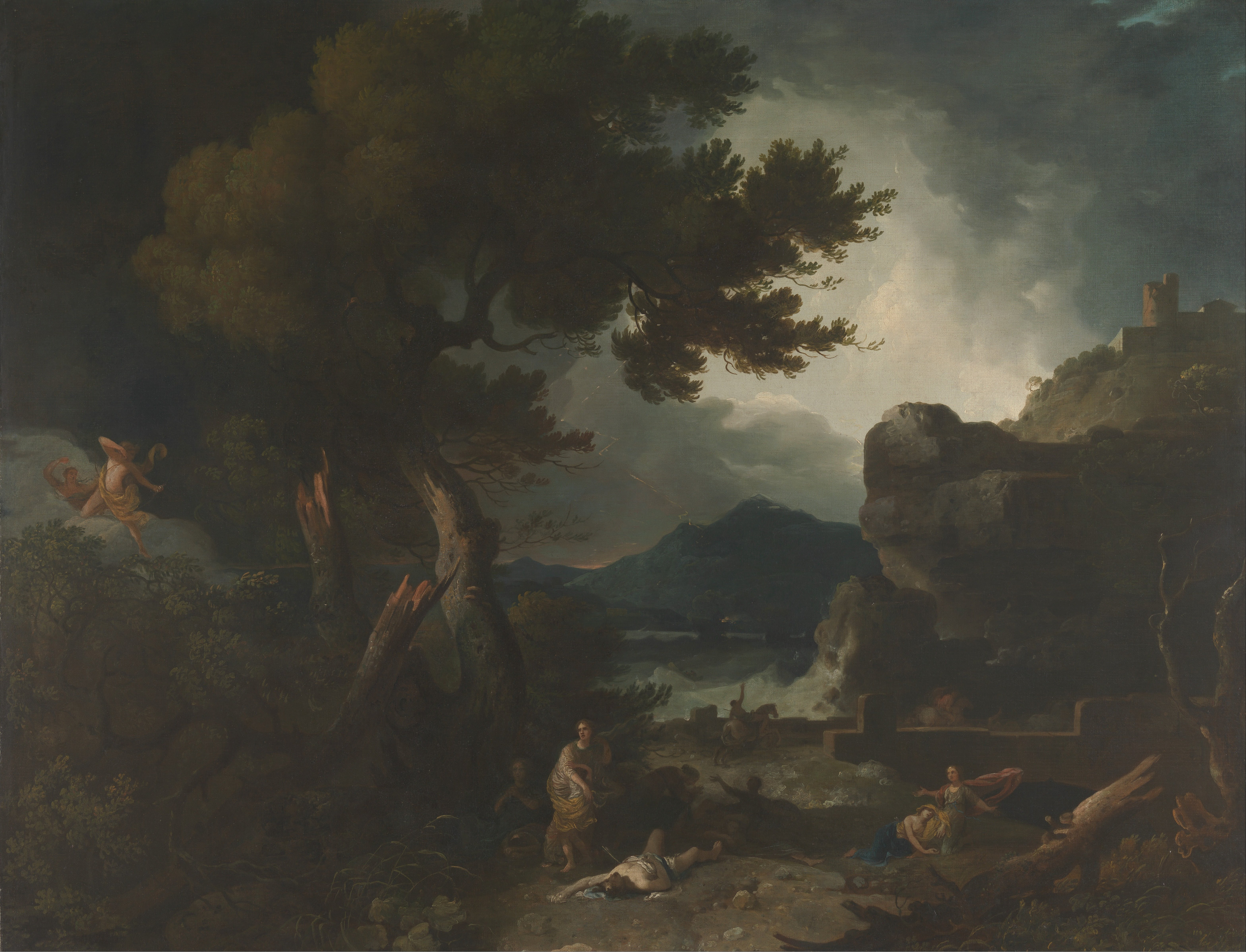The Destruction of the Children of Niobe, the whole painting, desktop background