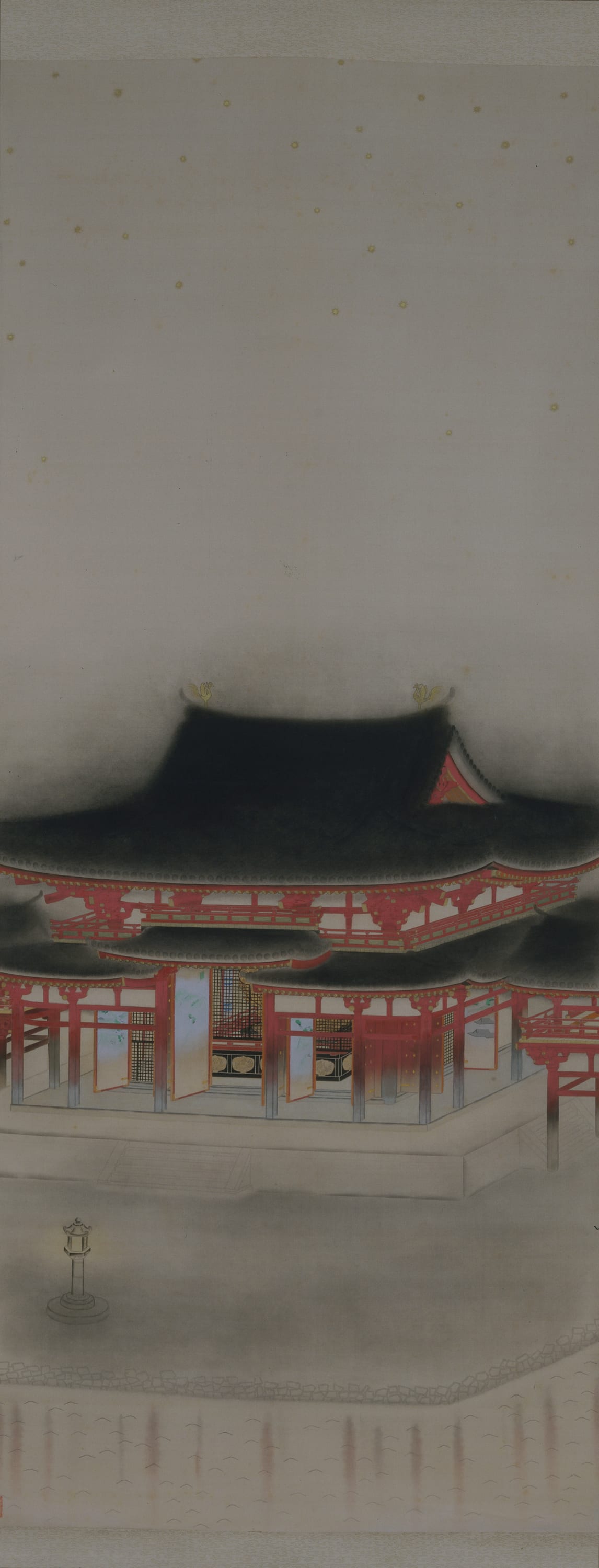 The Hall of Amida Buddha, the whole painting