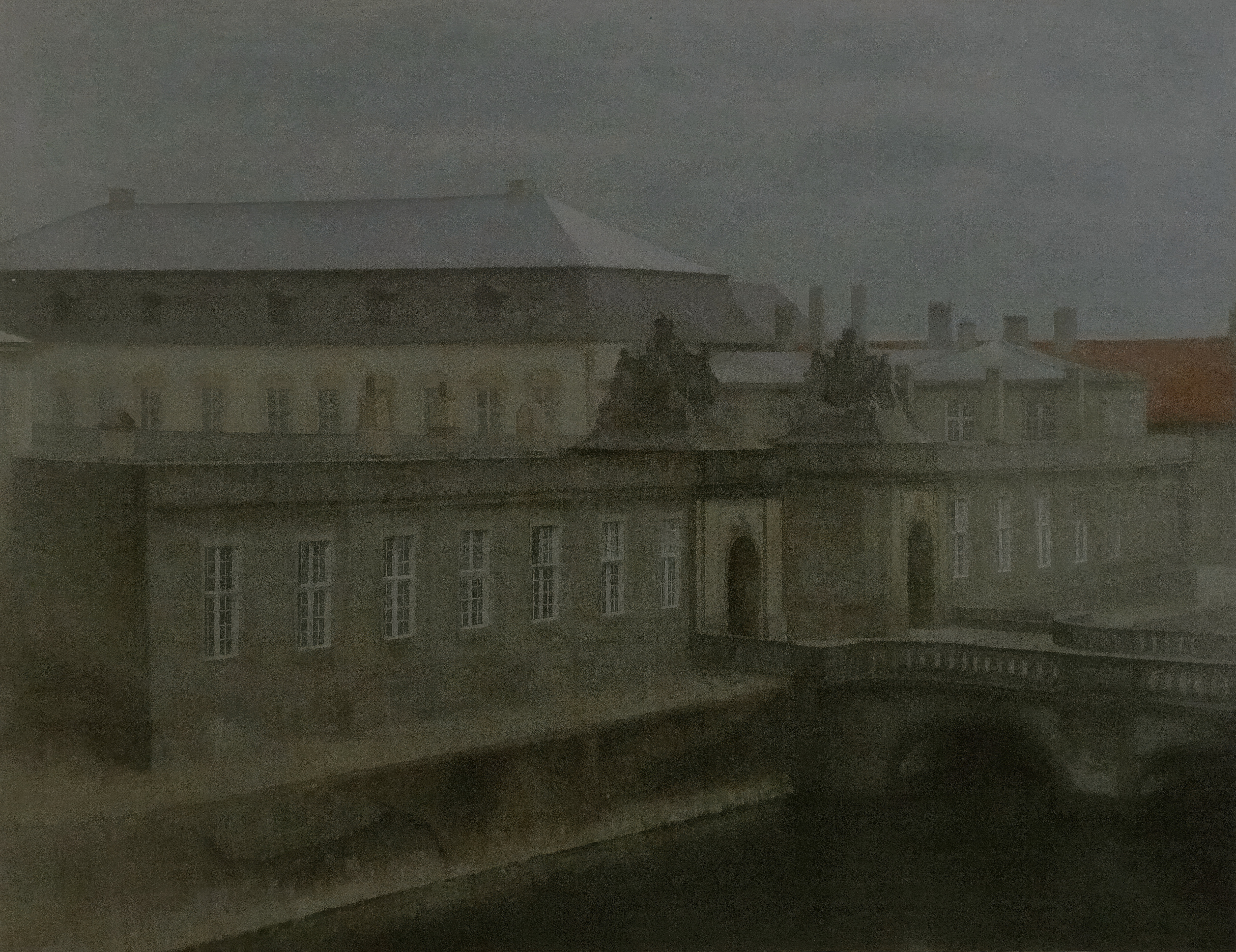 From the Old Christiansborg, the whole painting, desktop background