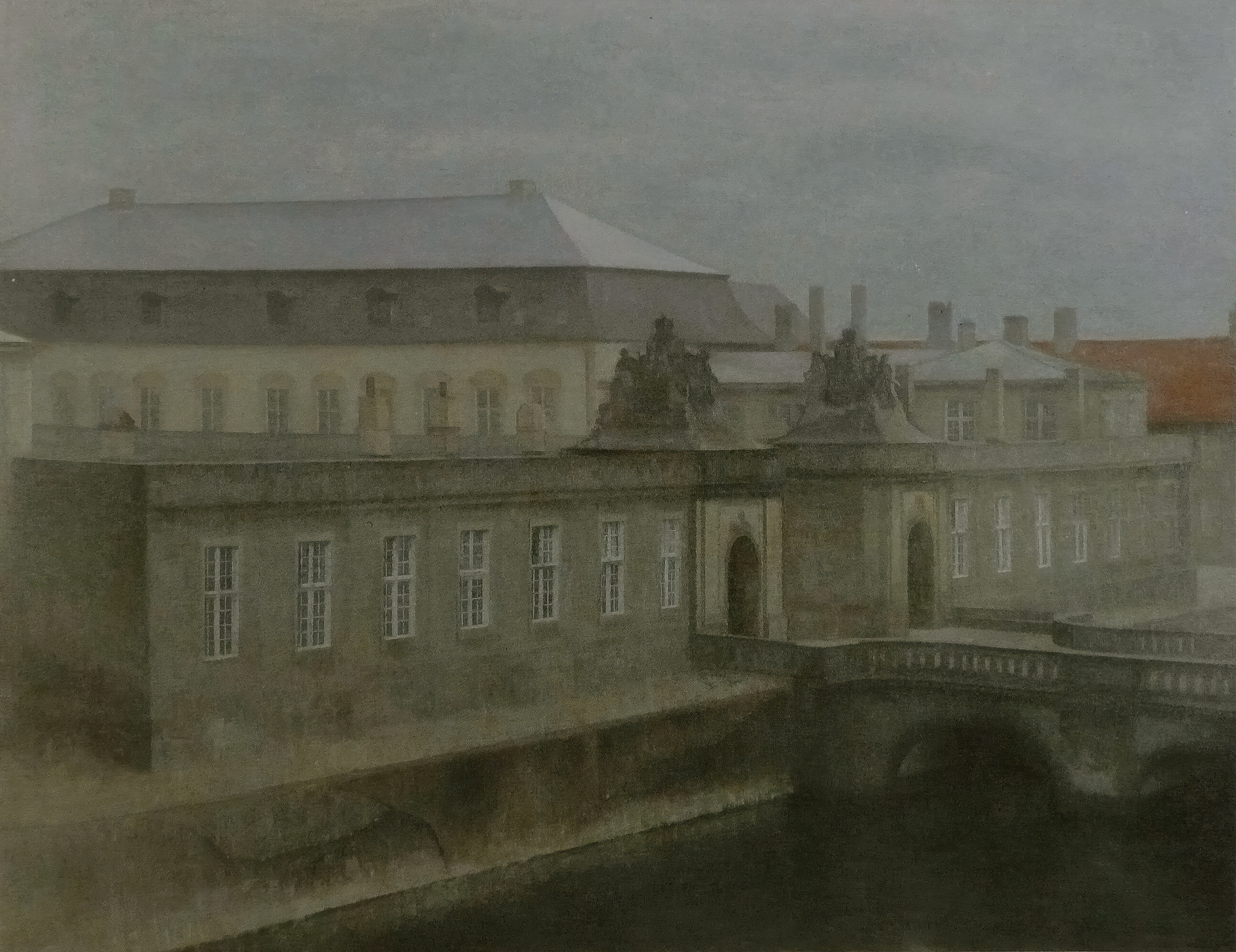 From the Old Christiansborg, the whole painting, desktop background