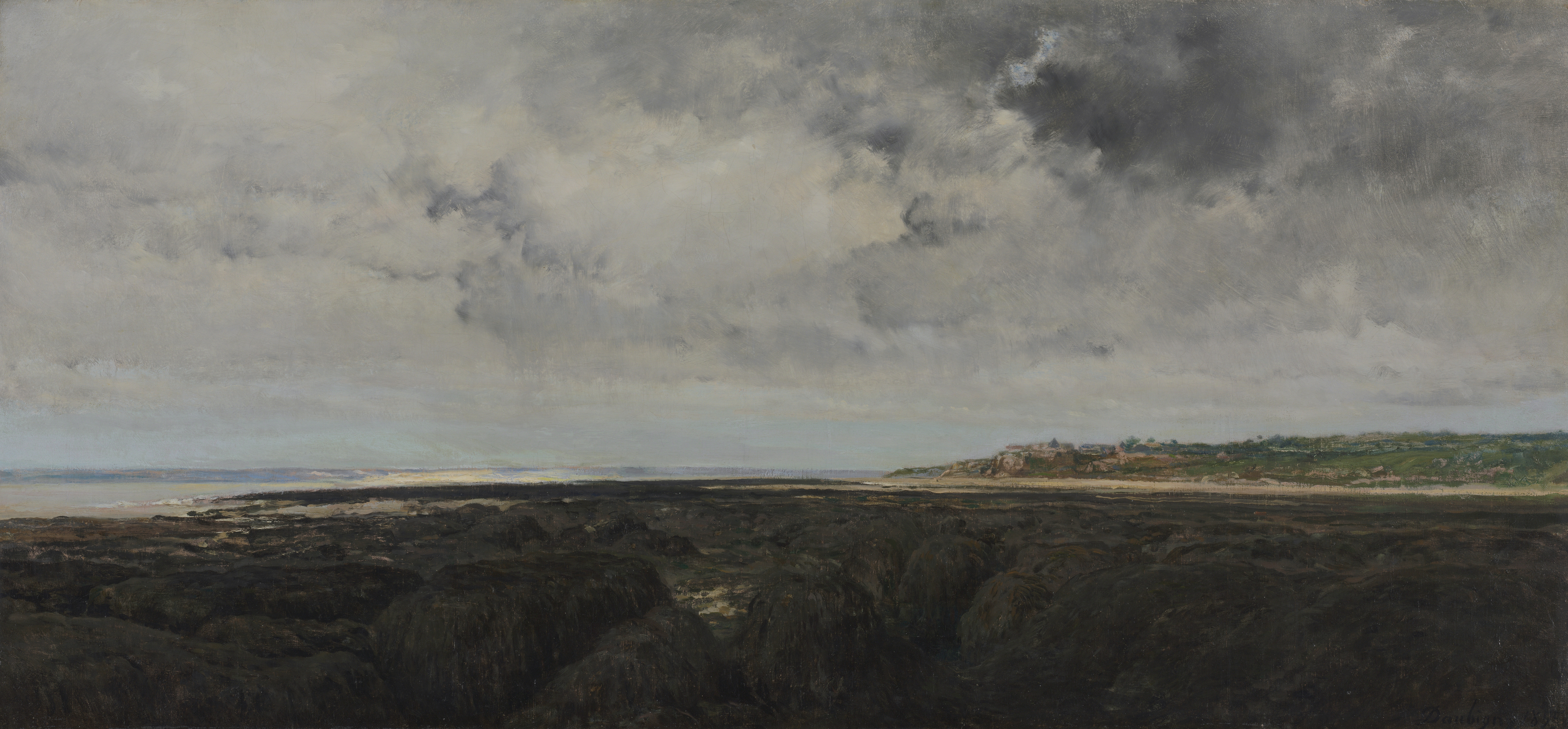 Villerville Seen from Le Ratier, the whole painting, desktop background