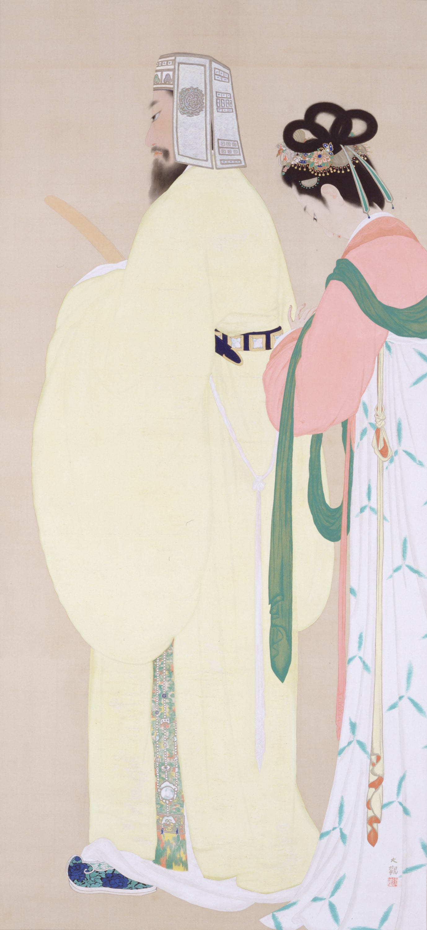 Yūjin yochi ari, the whole painting
